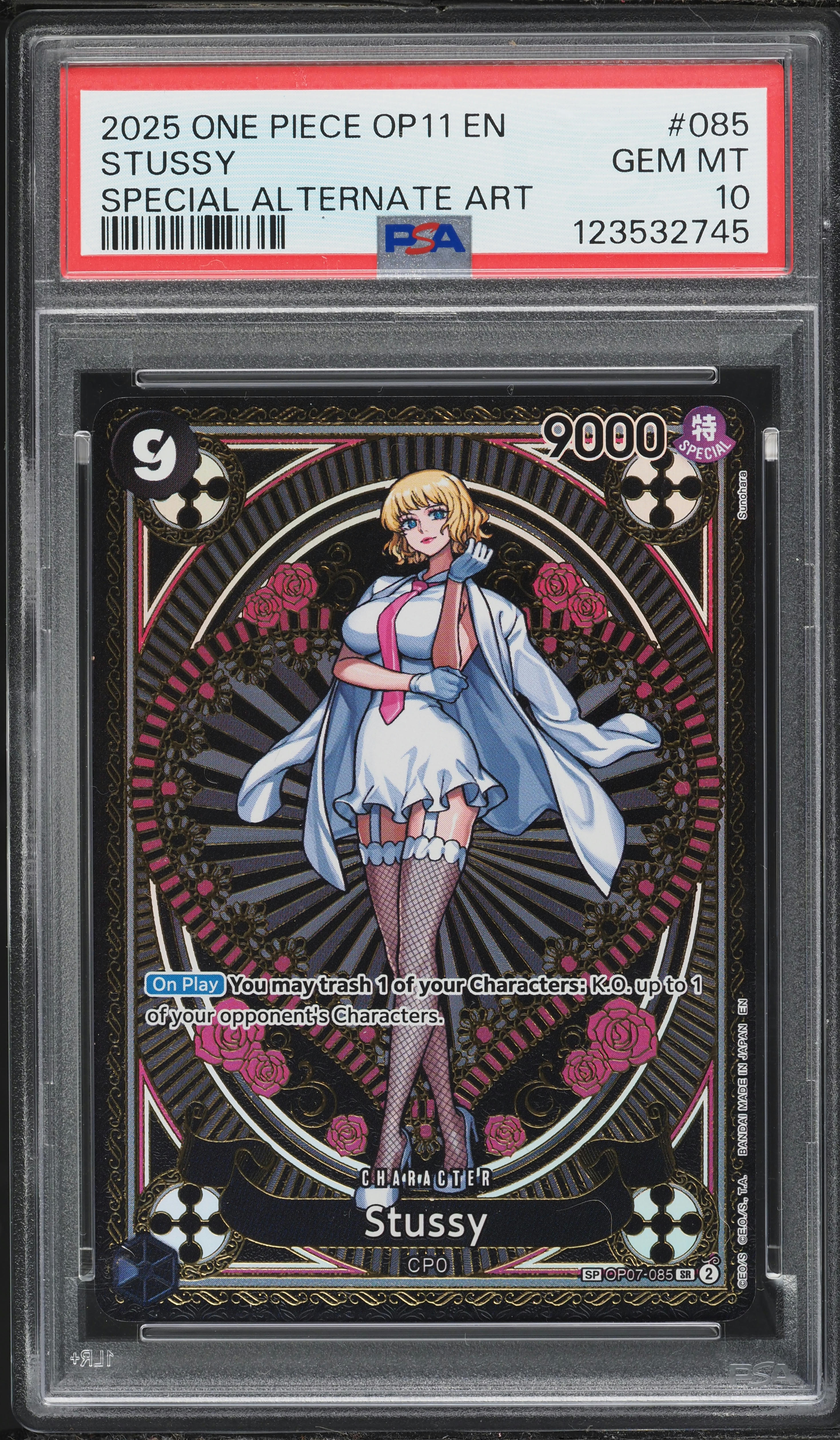 2025 One Piece Fist Of Divine Speed Special Alt Art Stussy #085