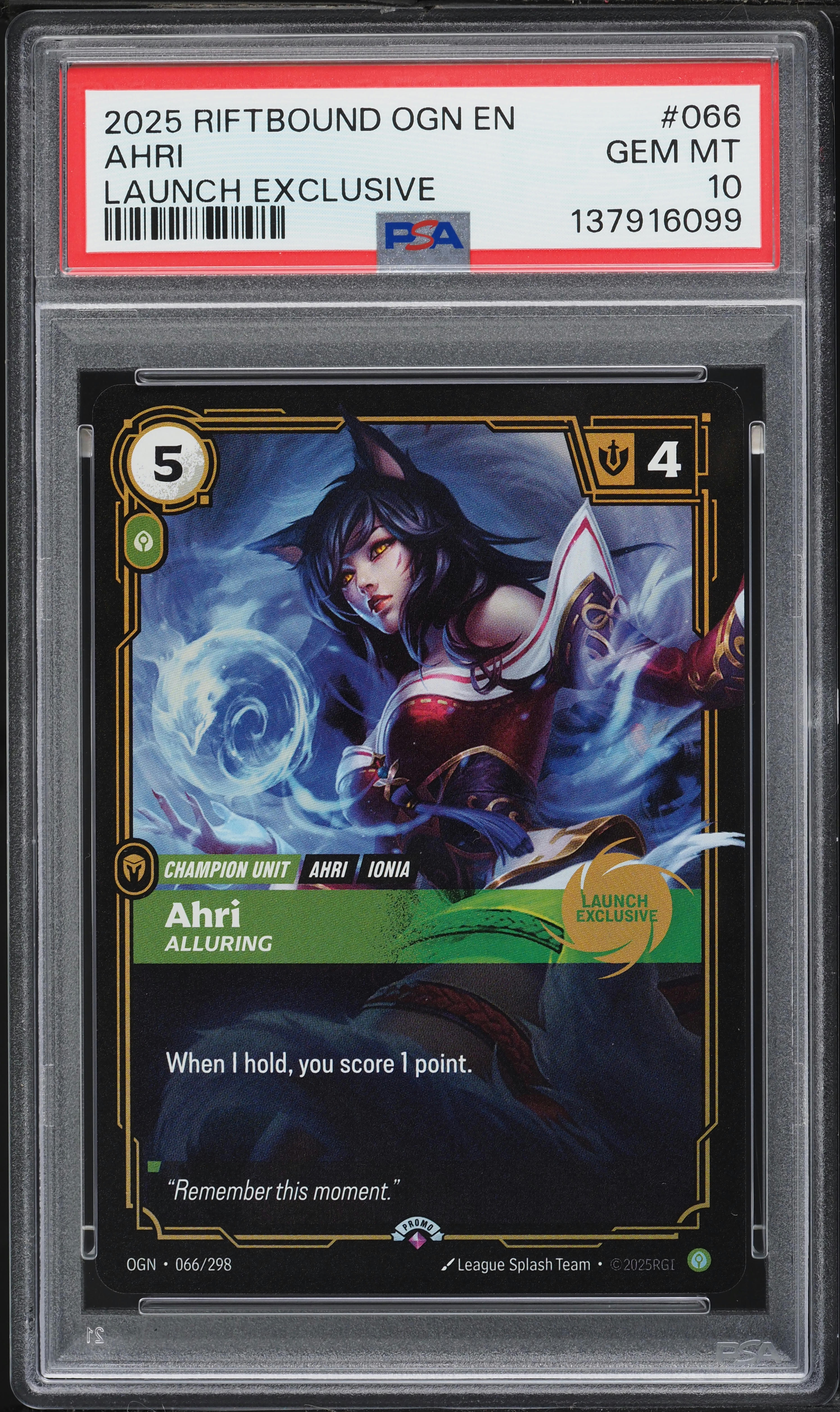 2025 Riftbound League Of Legends LoL Origins Launch Exclusive Ahri