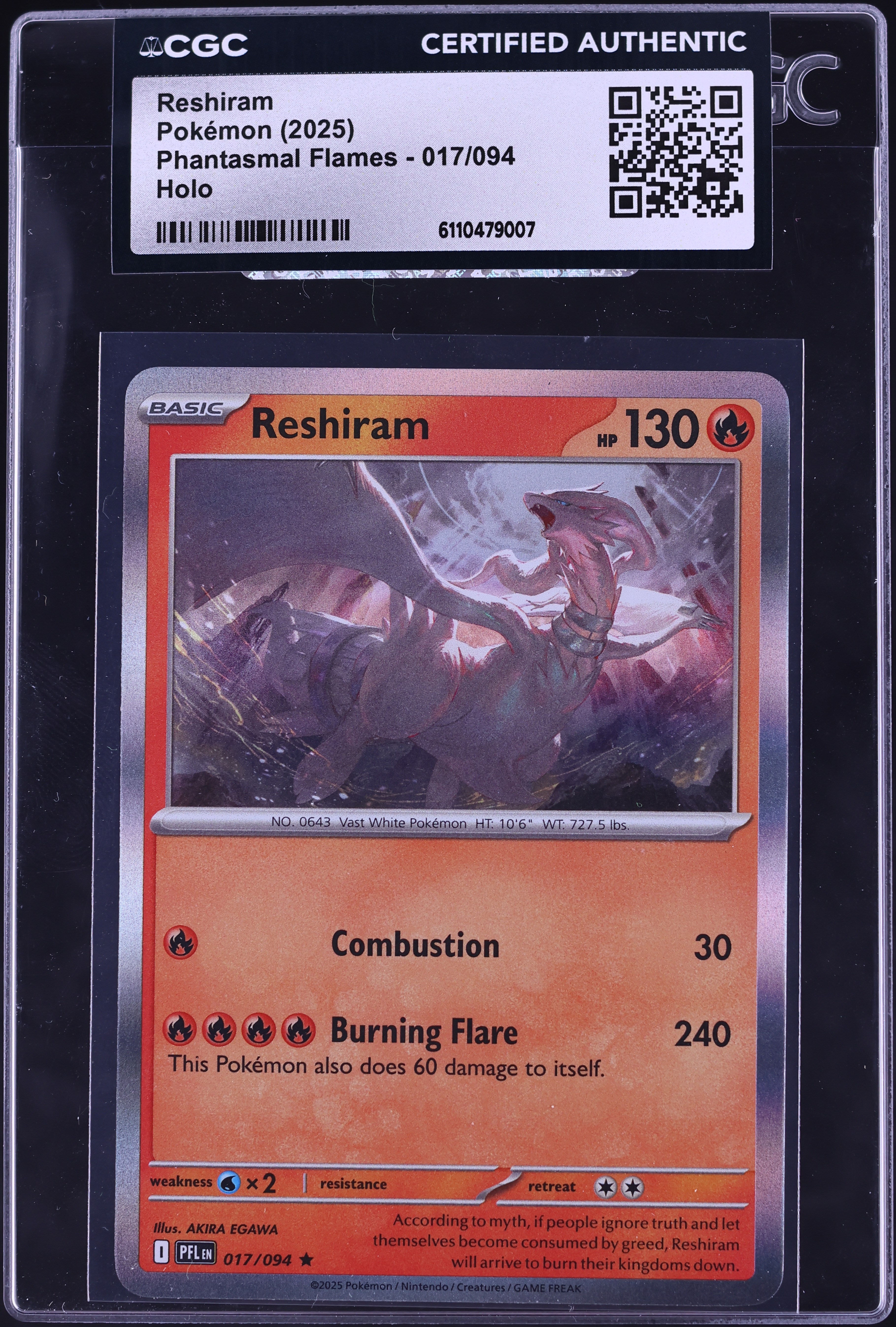 mega reshiram pokemon card a powerful Legendary Pokemon. 2025 PokemonReshiram ex #166/086 White
