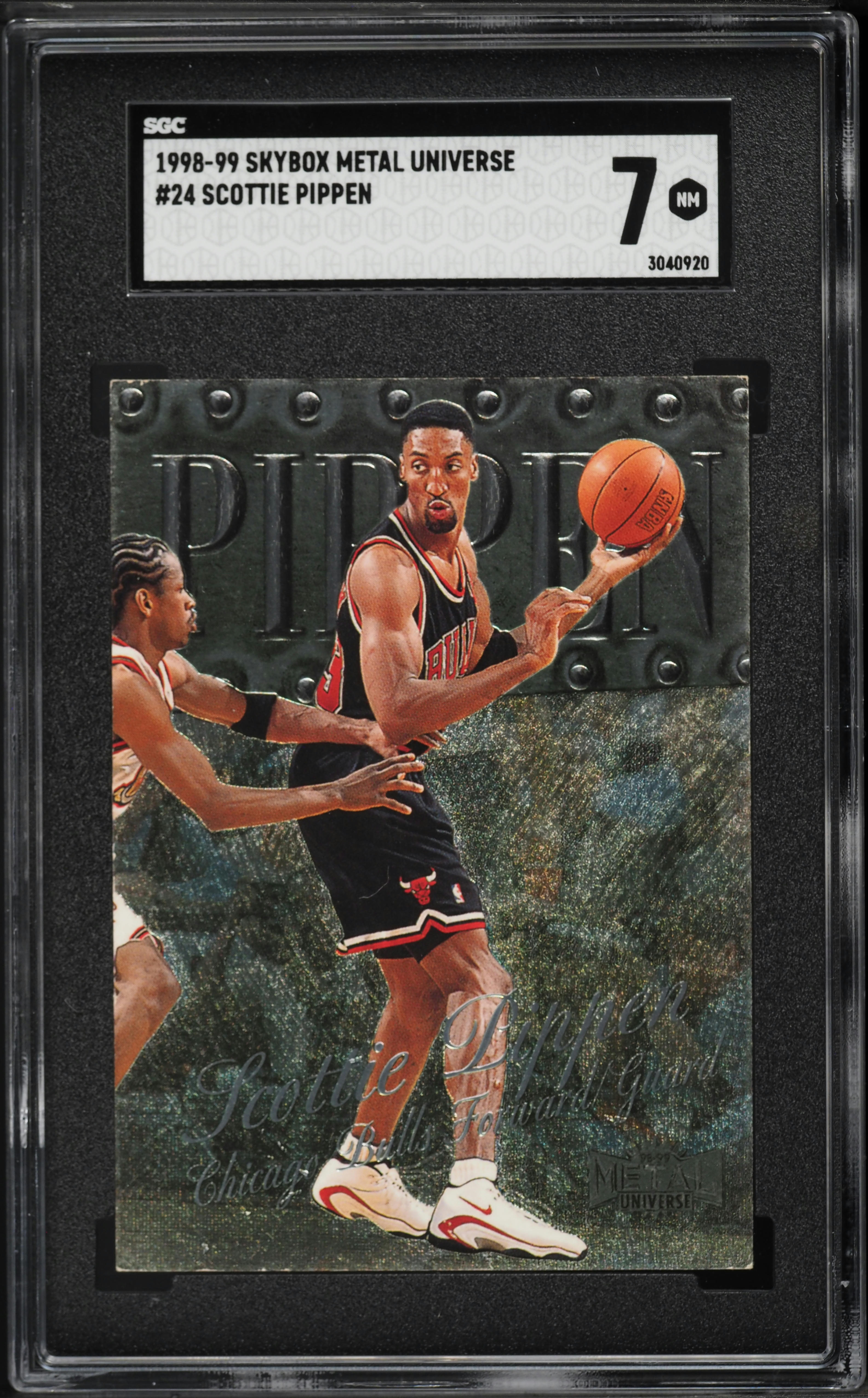 1998 Metal Universe Scottie Pippen #24 SGC 7 NRMT on Fanatics Collect