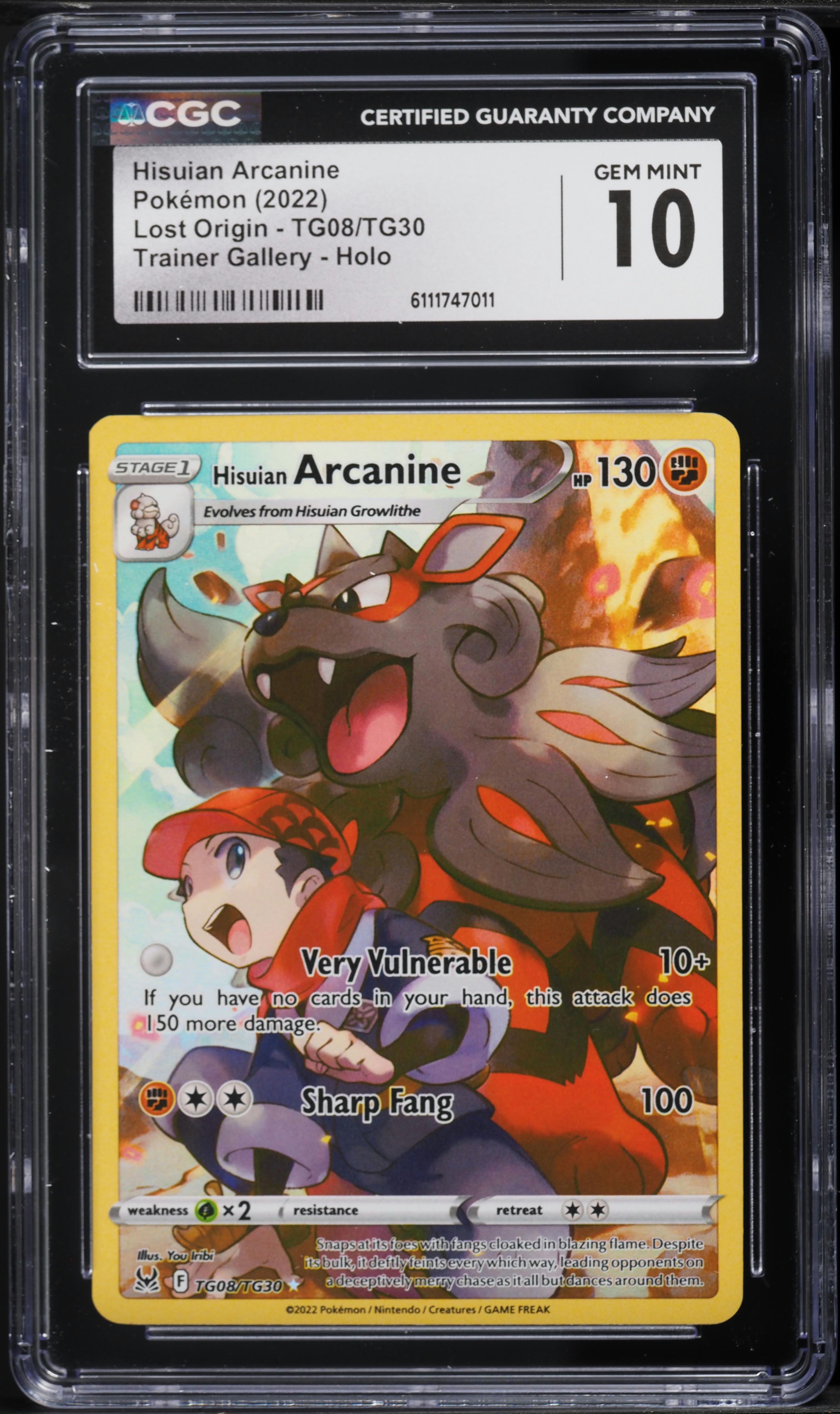 hisuian arcanine pokemon card price Hisuian Arcanine TG08/TG30 main image 0