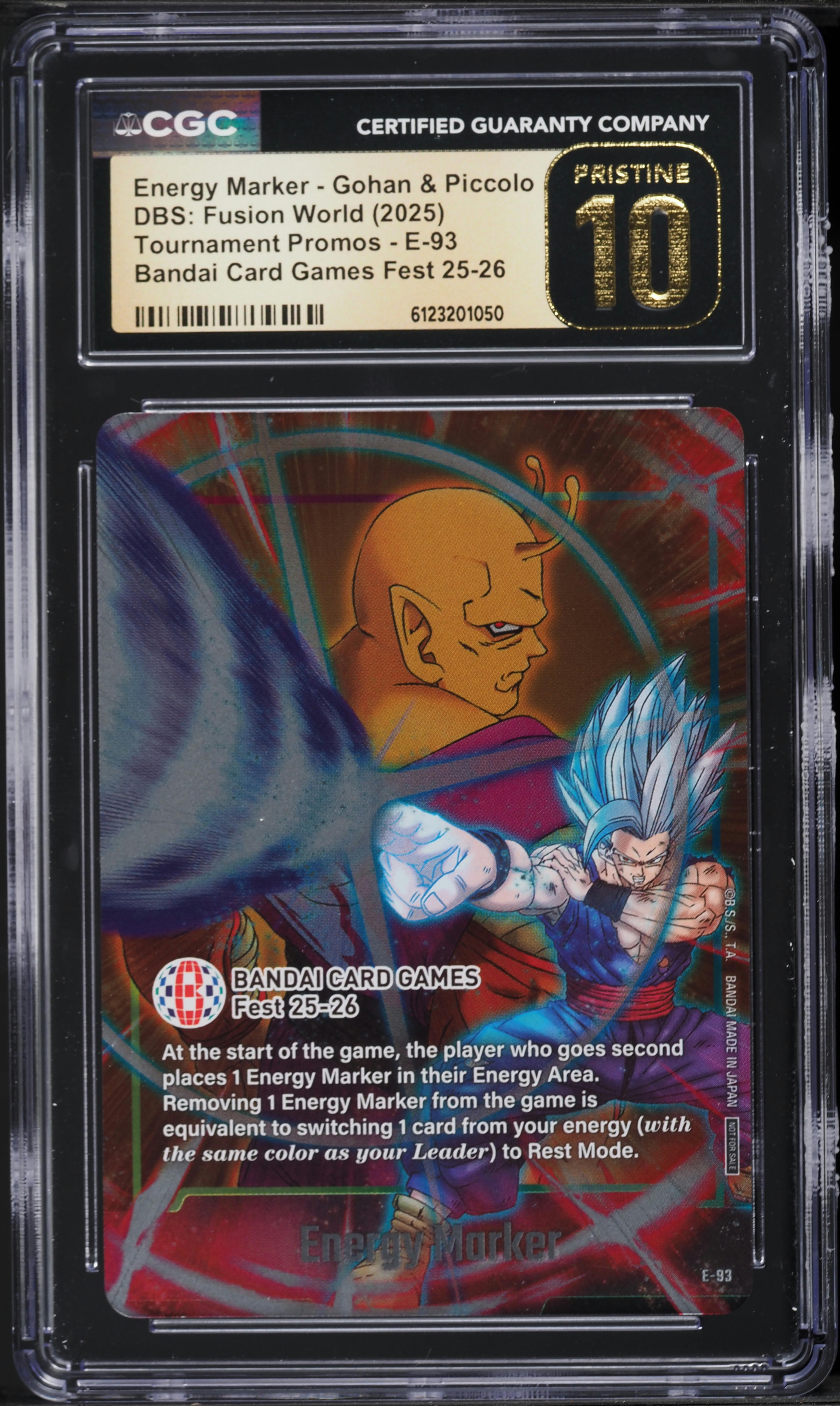 2025 DBS Fusion World Tournament Promo Energy Marker Gohan