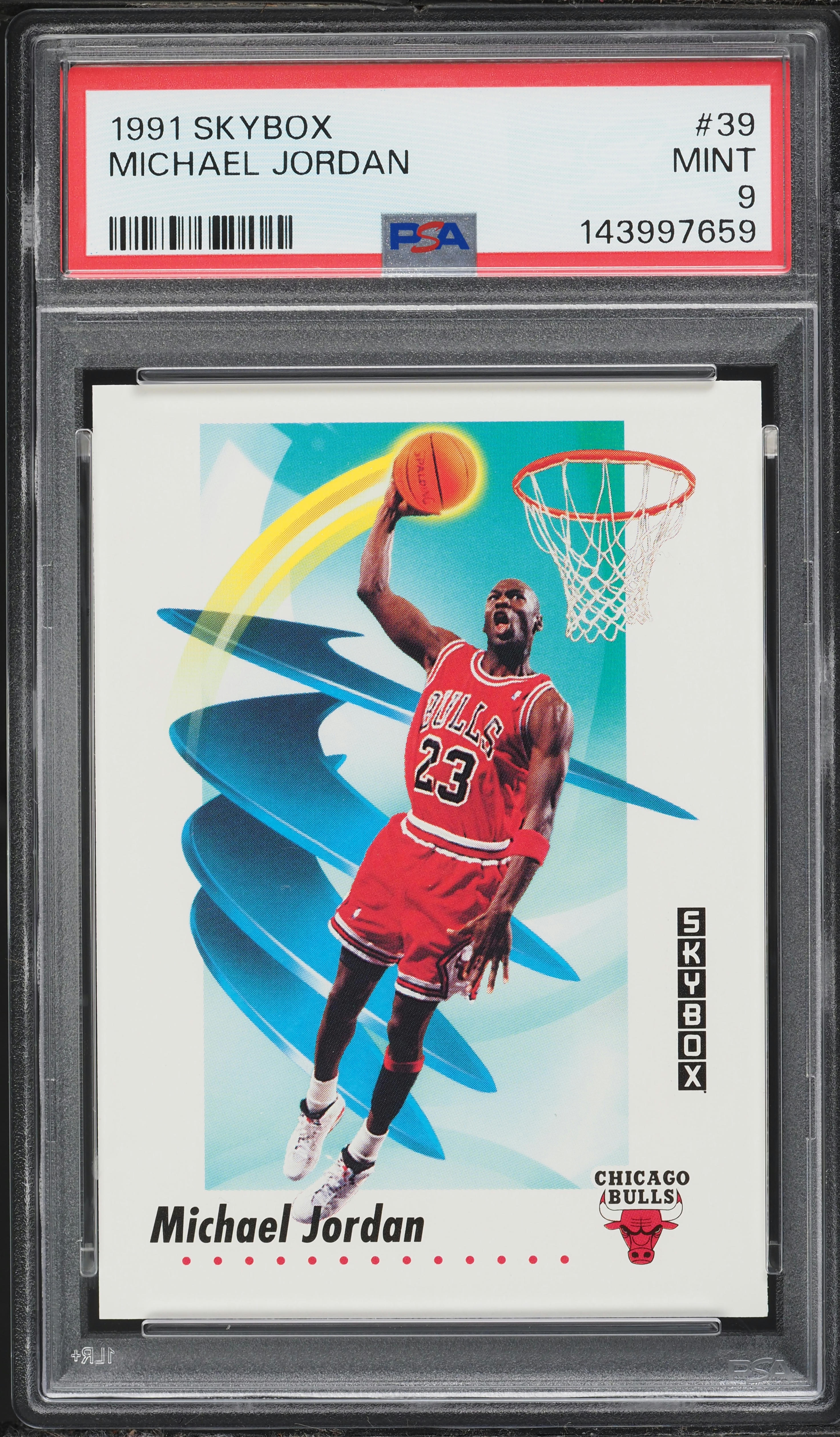 1991 Skybox Basketball Michael Jordan #39 PSA 9 MINT on Fanatics