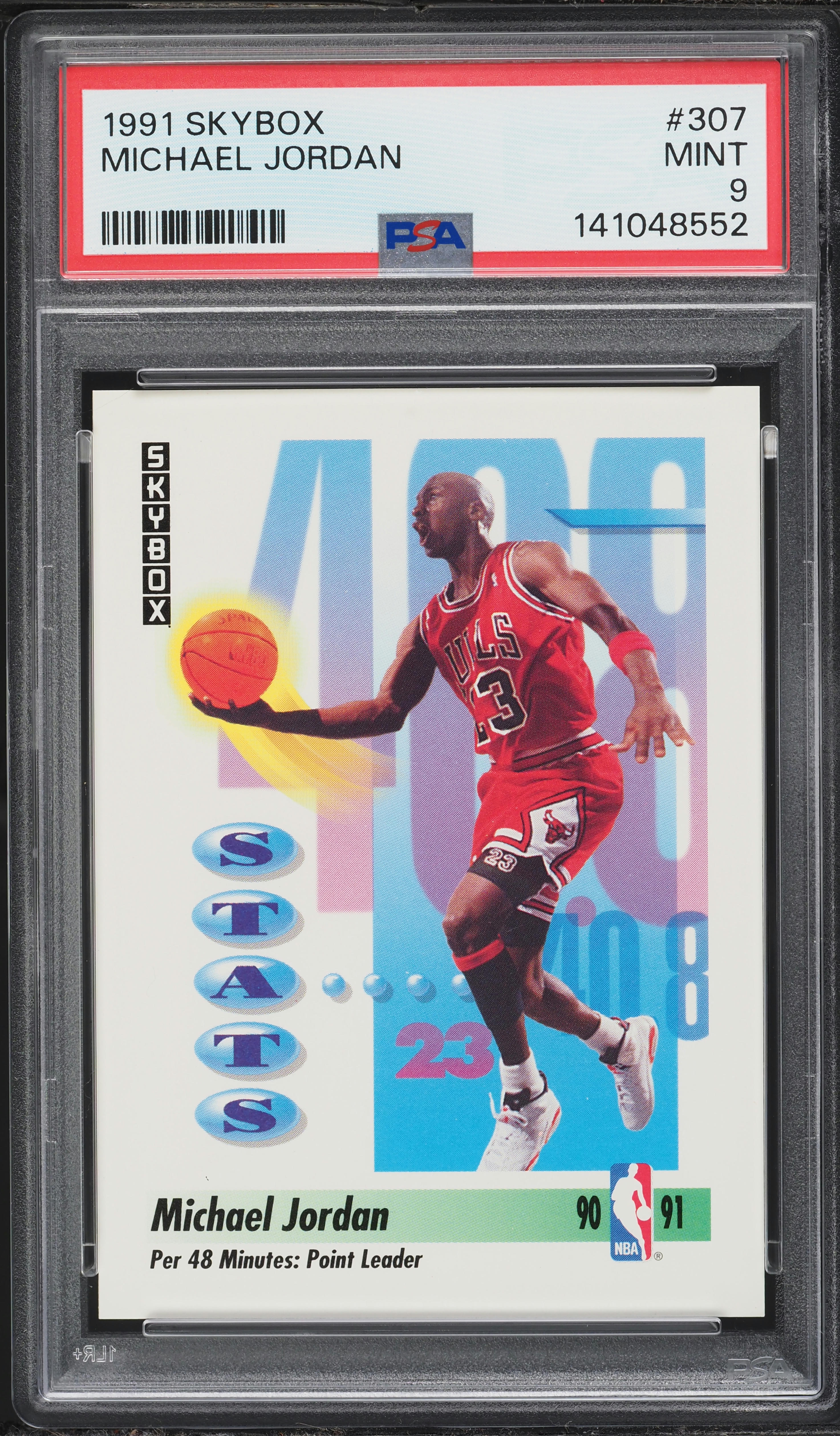 1991 Skybox Basketball Michael Jordan #307 PSA 9 MINT on Fanatics