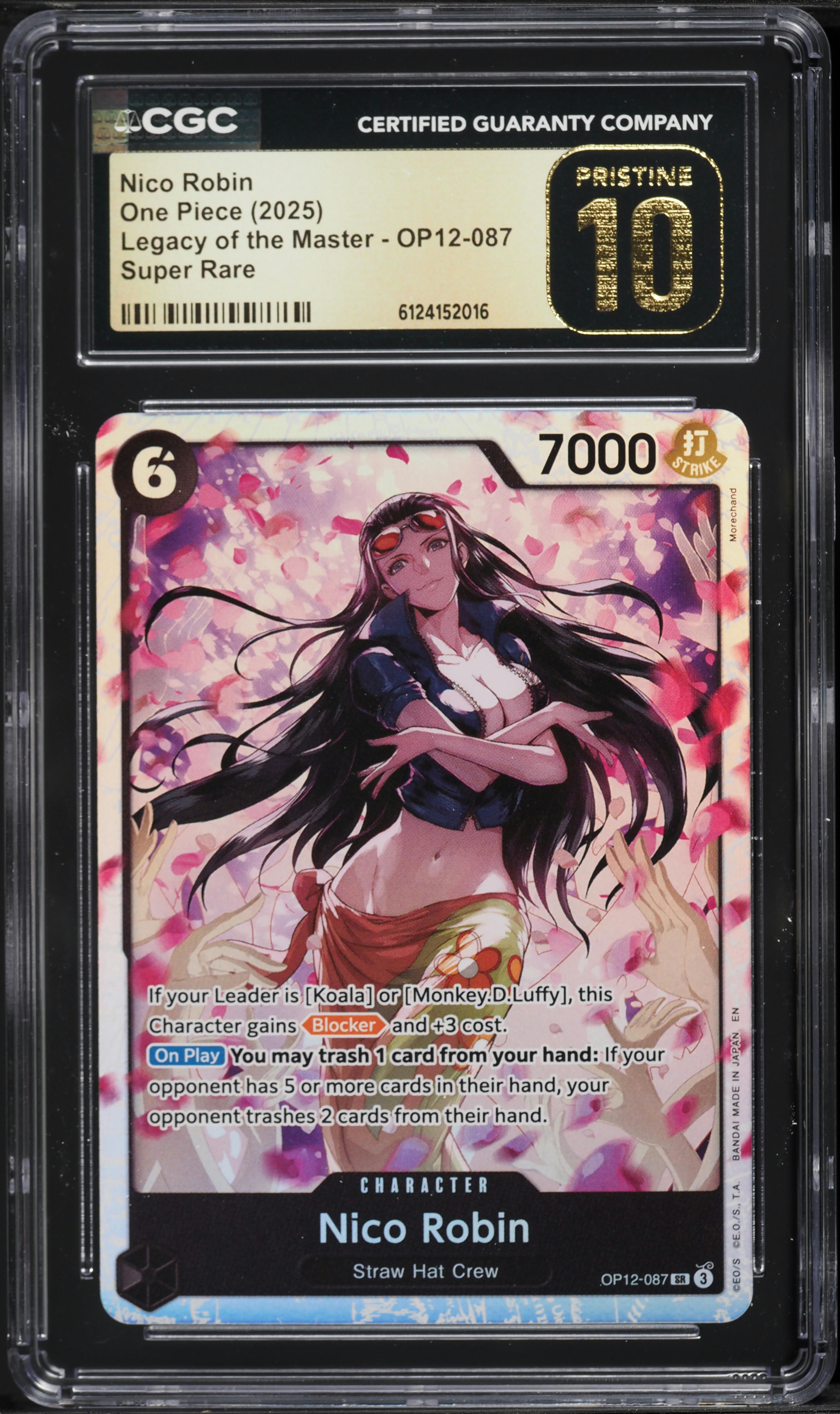 2025 One Piece Legacy Of The Master SR Nico Robin #OP12-087 CGC 10