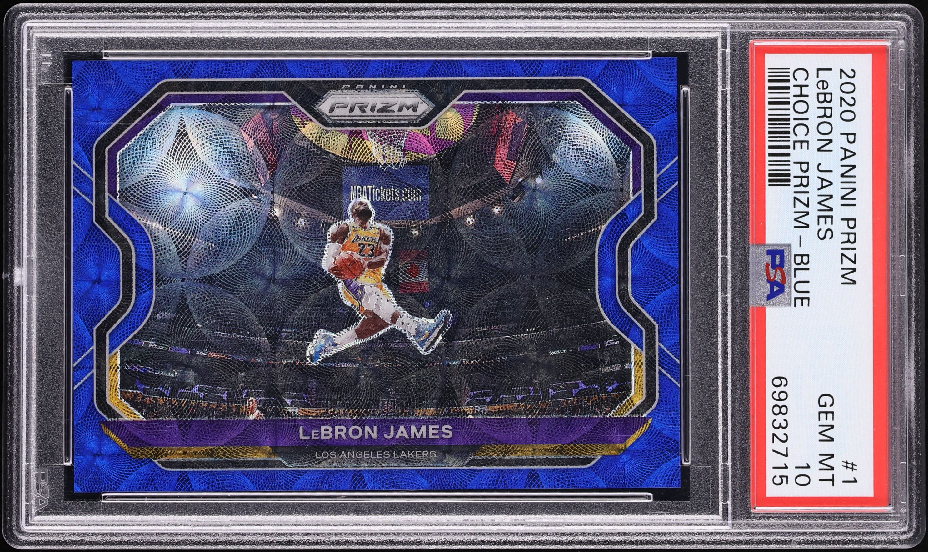 2020 Panini Prizm Choice Blue LeBron James /49 #1 PSA 10 GEM MINT 