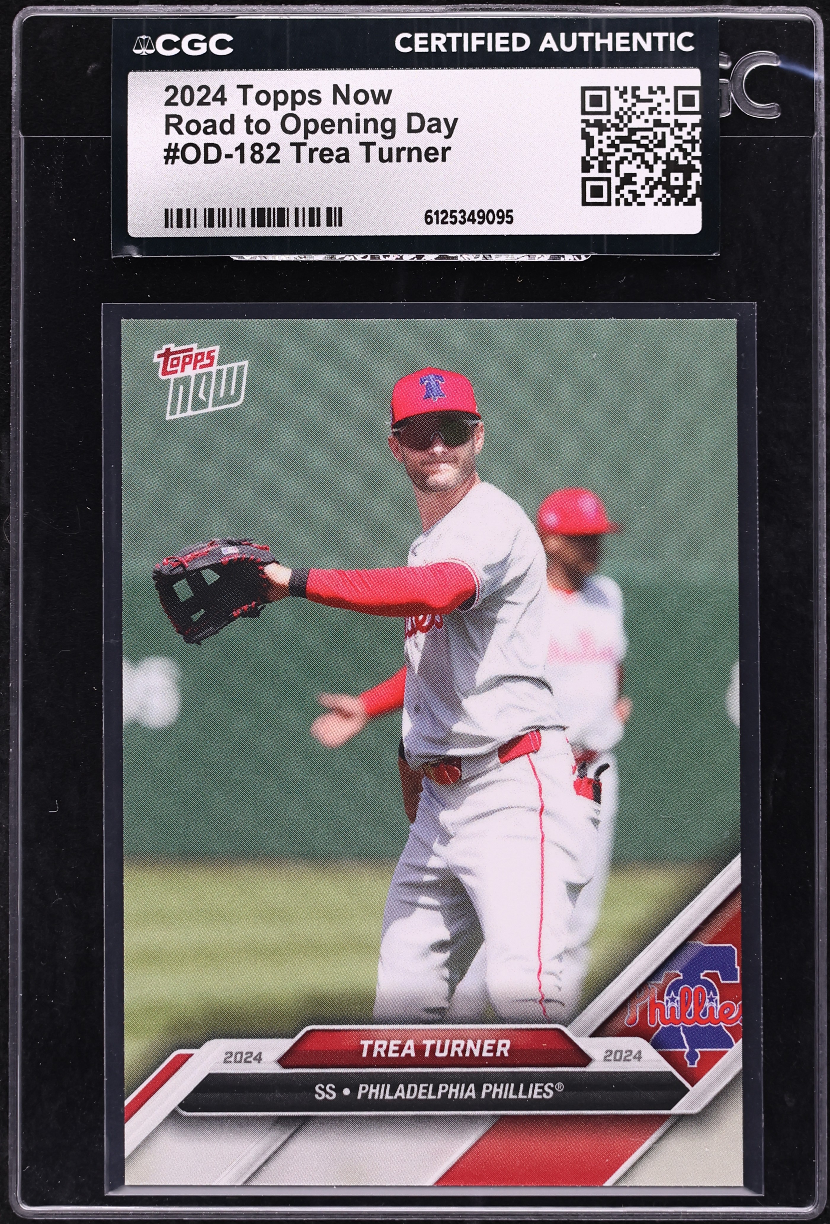 2024 Topps Now Road To Opening Day Trea Turner #OD-182 CGC AUTH on 