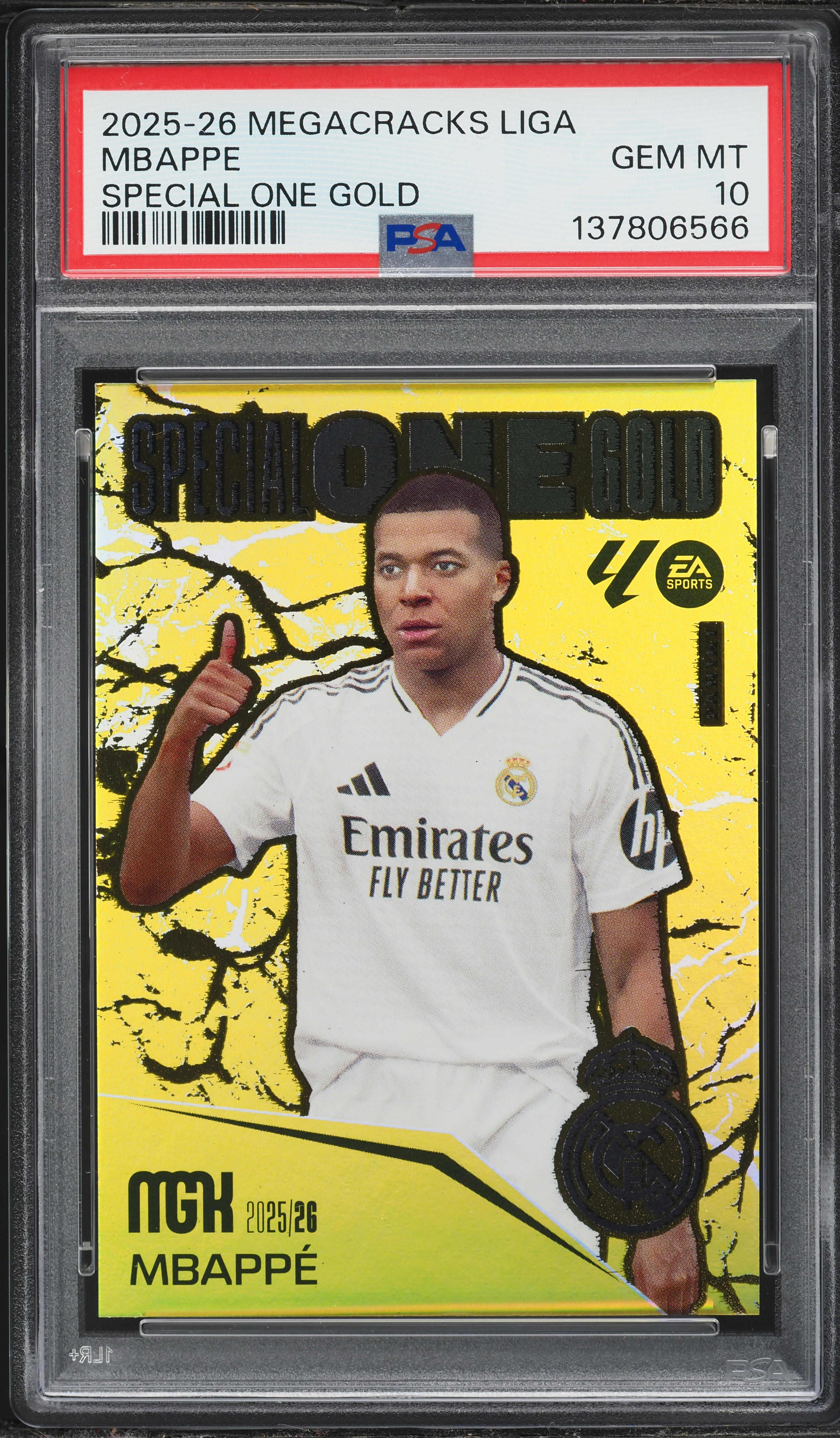 2025 Panini Megacracks La Liga EA Sports Special One Gold Kylian