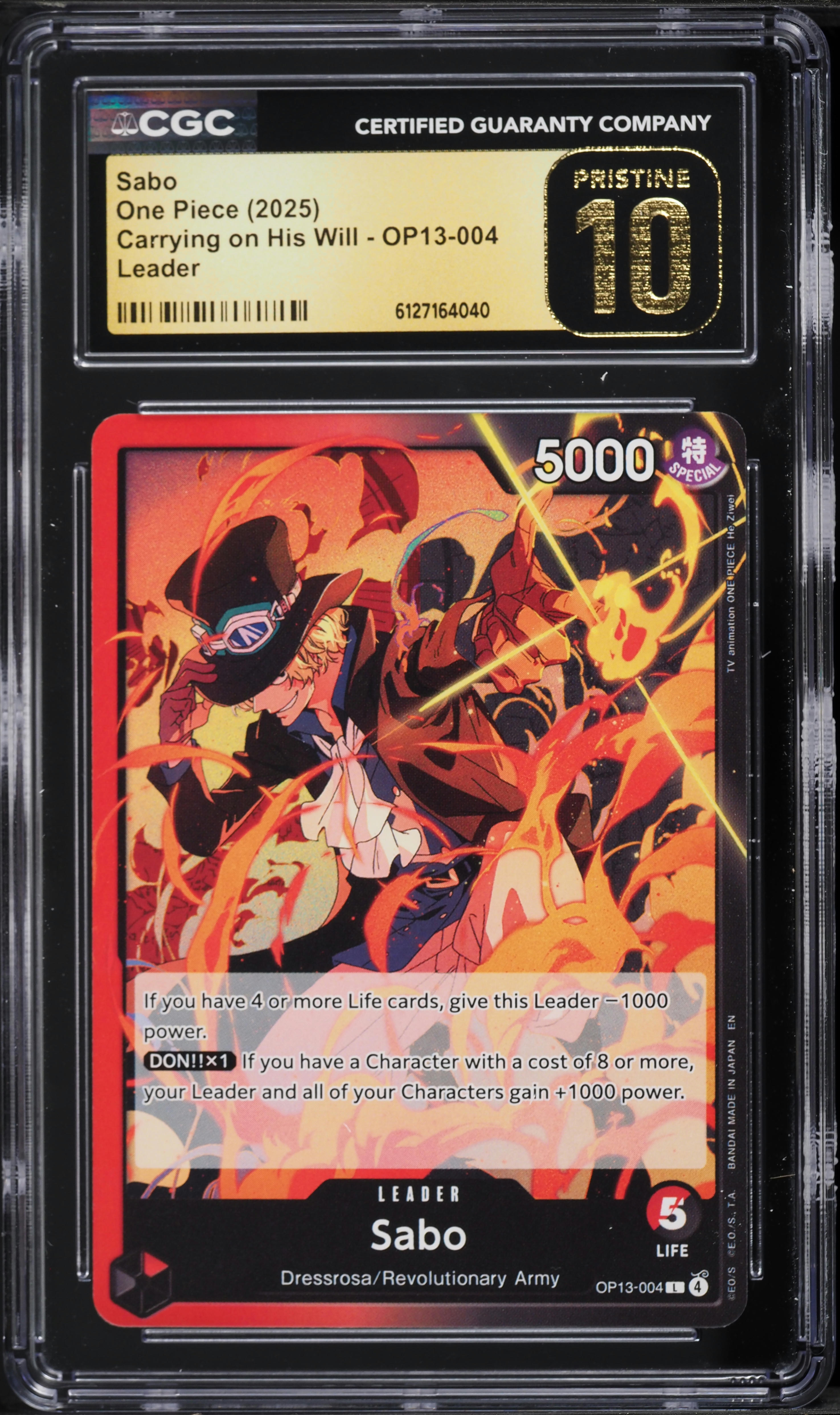 2025 ONE PIECE OP13 psa10 004 シャンクス 金 0 One 1 Card Game \u2010