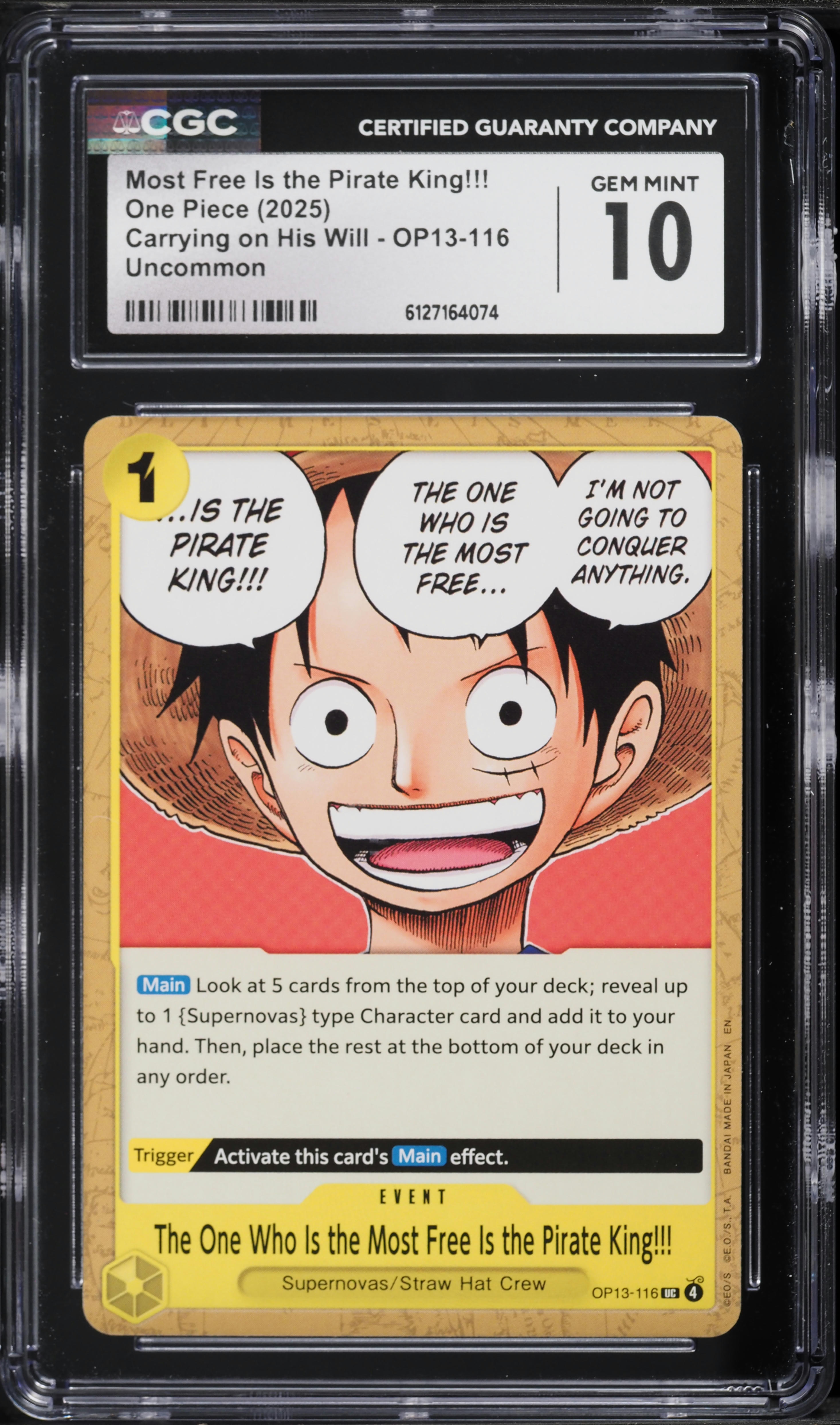 2025 One Piece Carrying On His Will Most Free Is The Pirate King