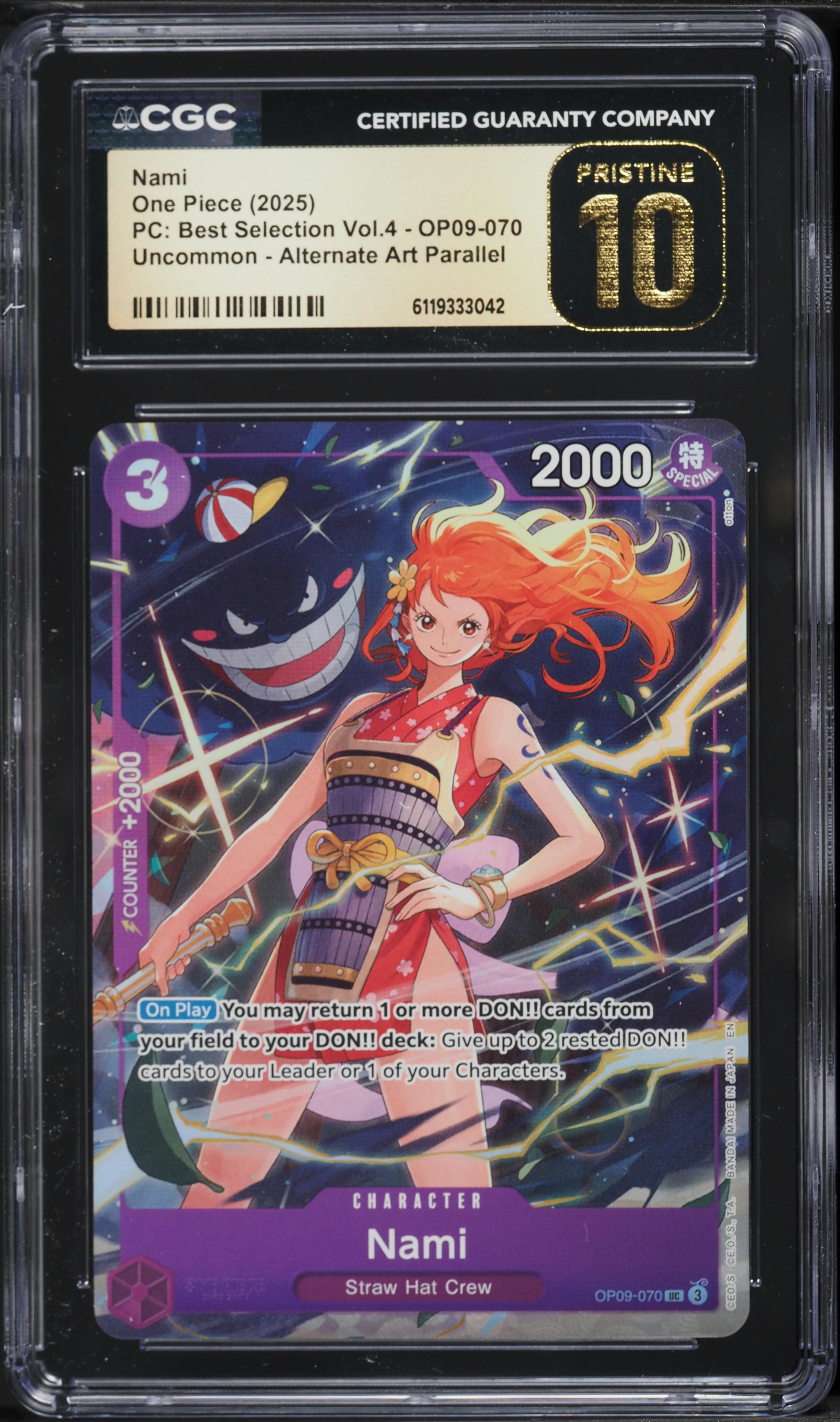 ナミ ベストセレクション vol.4 CGC10 PRISTINE 2025 One Piece Premium Best Selection Vol. 4 Alt Art Nami #OP09