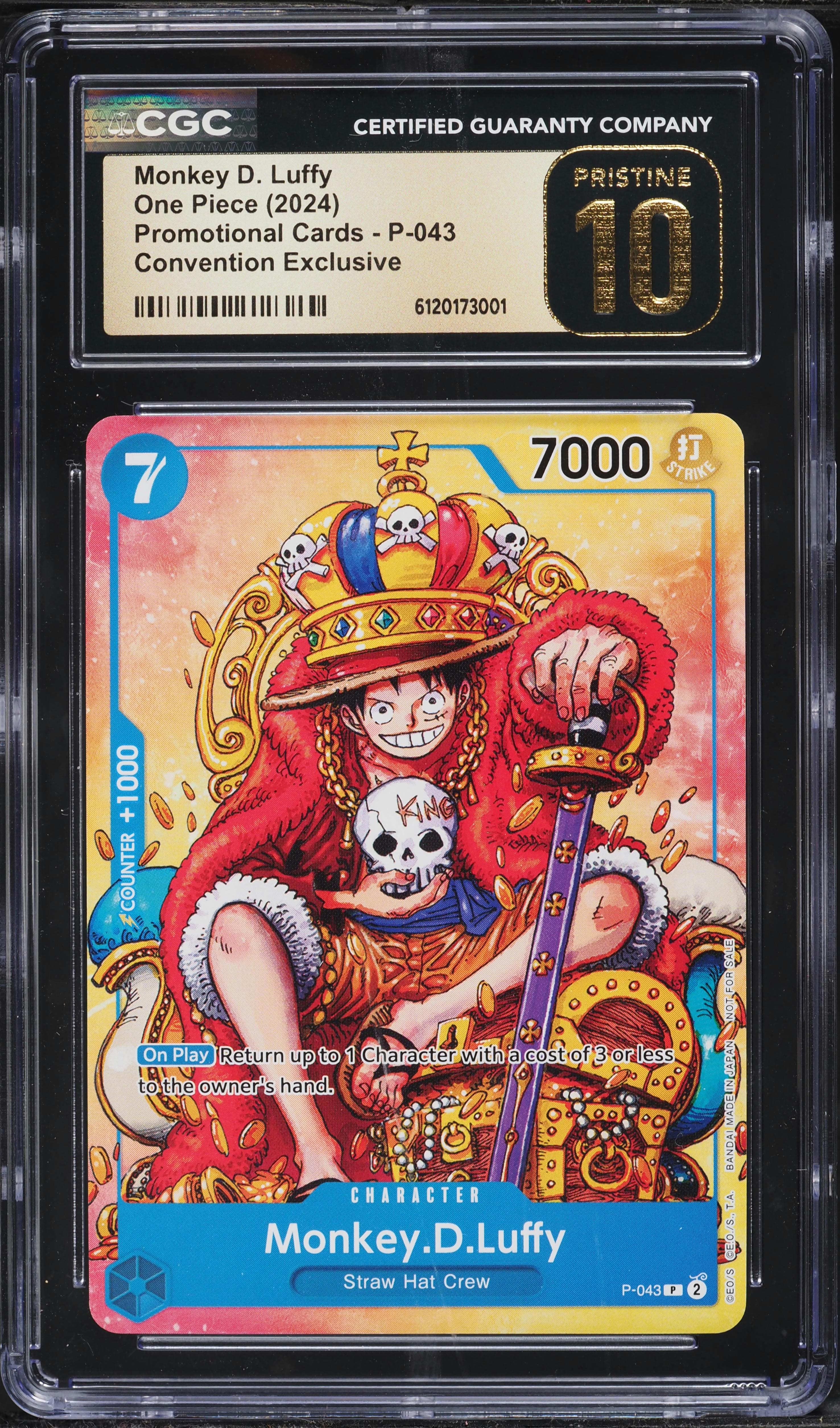 2024 One Piece Promo Cards Convention Exclusive Alt Art Monkey D 