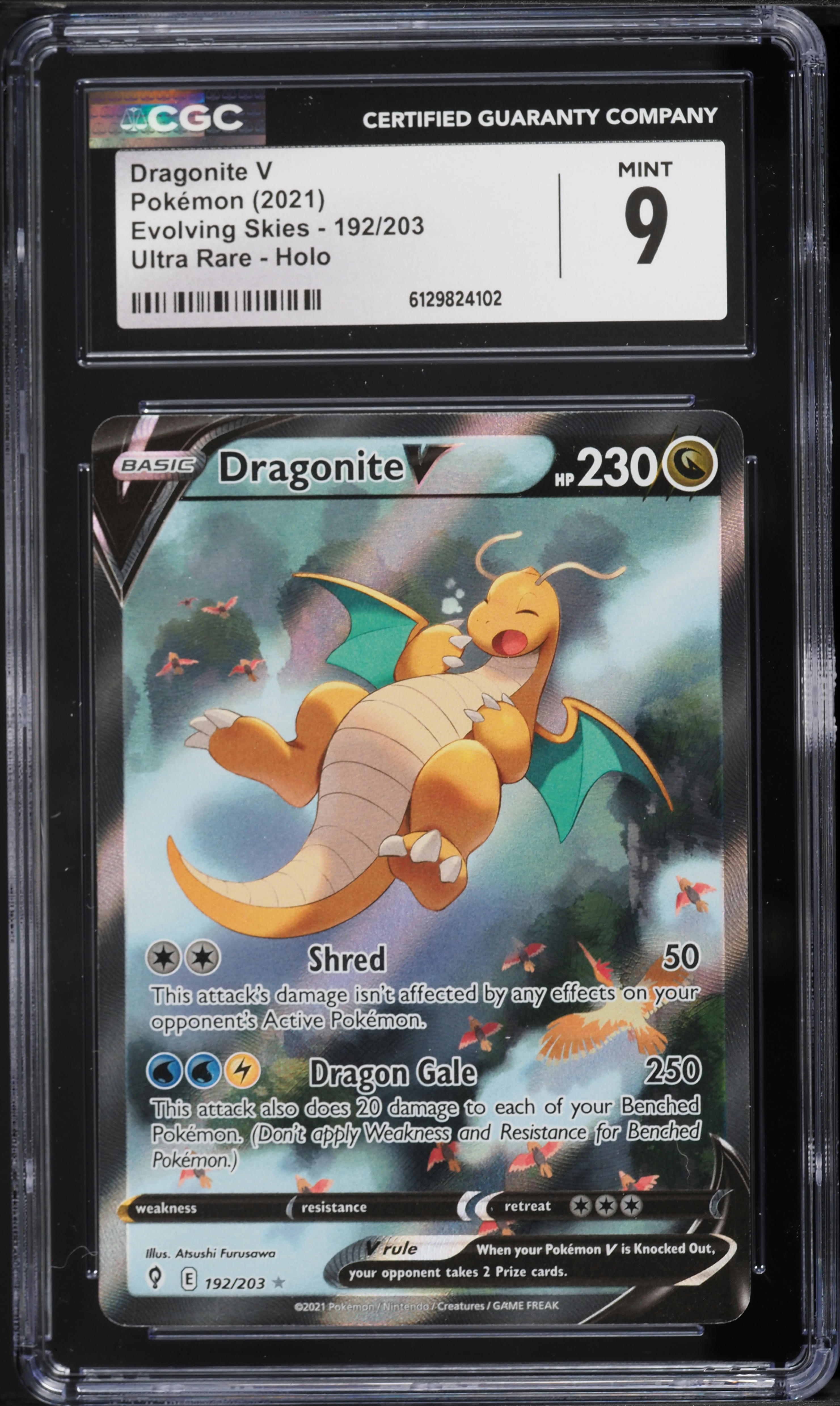 how much is a dragonite v pokemon card worth Graded: Alt PSA 10 Dragon / 230 / Basic Attack 1 Dragonite V (Full Art) -