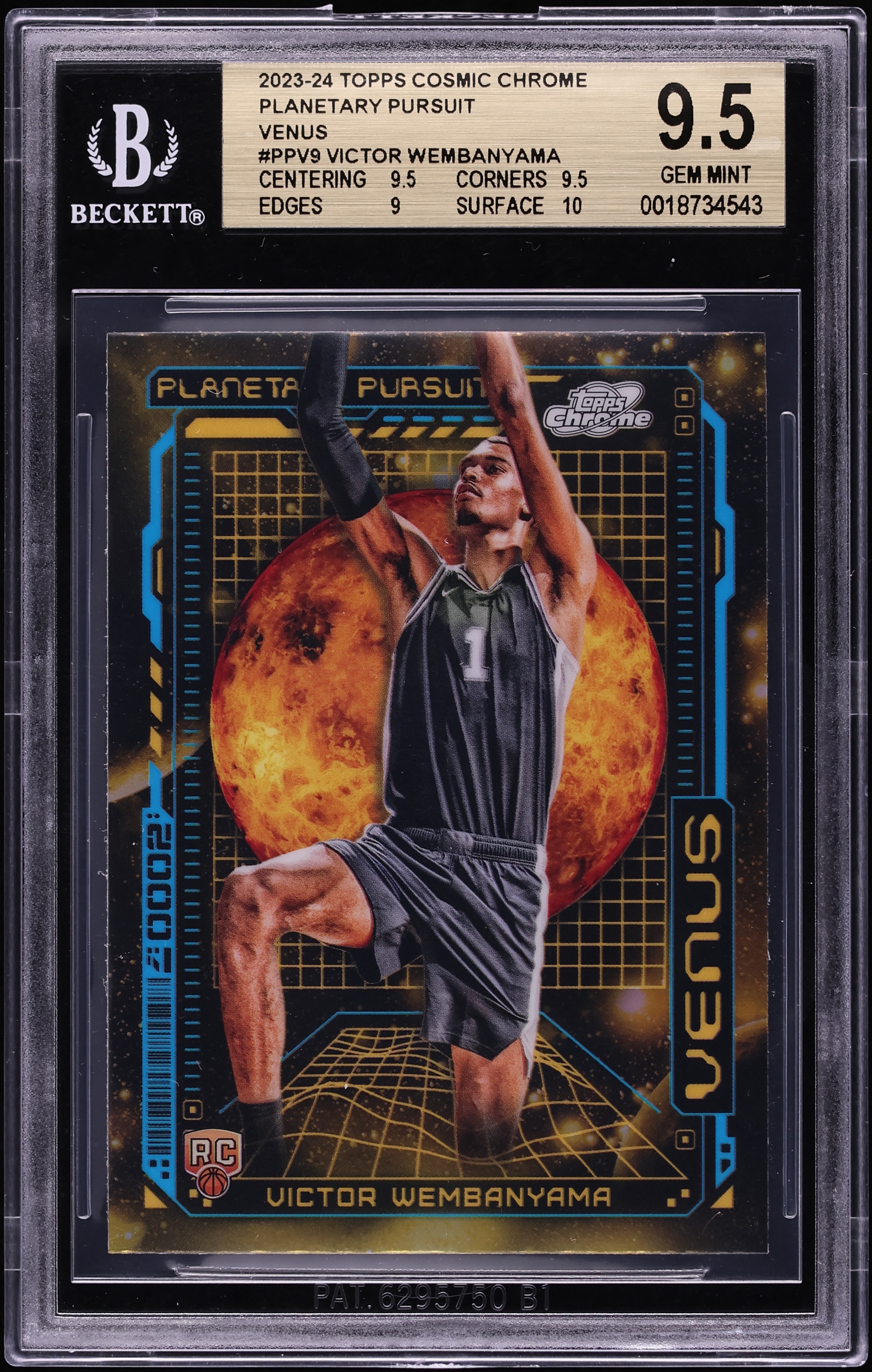 2023 Topps Chrome Cosmic Planetary Pursuit Venus Victor Wembanyama