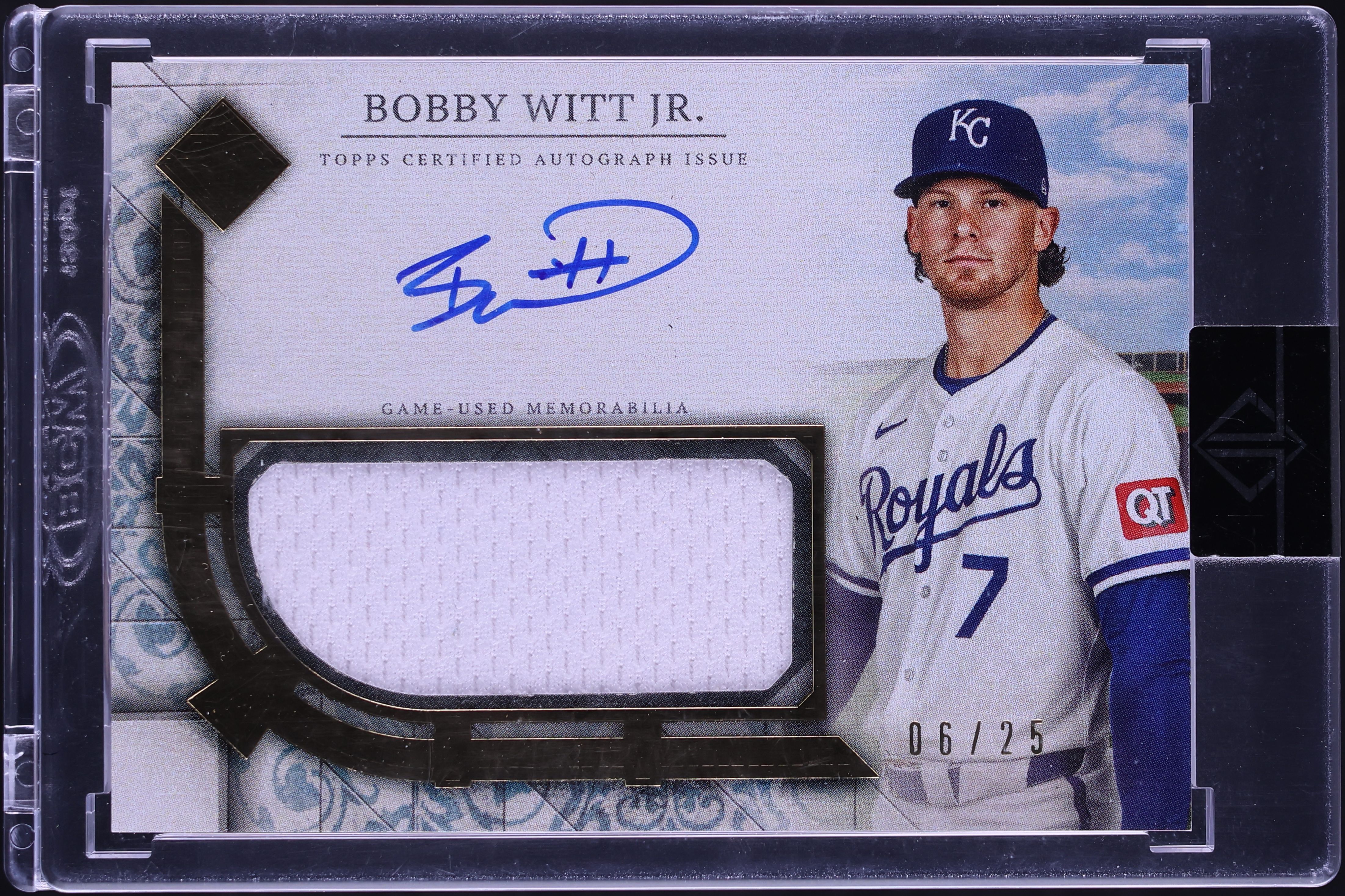 2024 Topps Transcendent Collection Bobby Witt Jr. PATCH AUTO /25