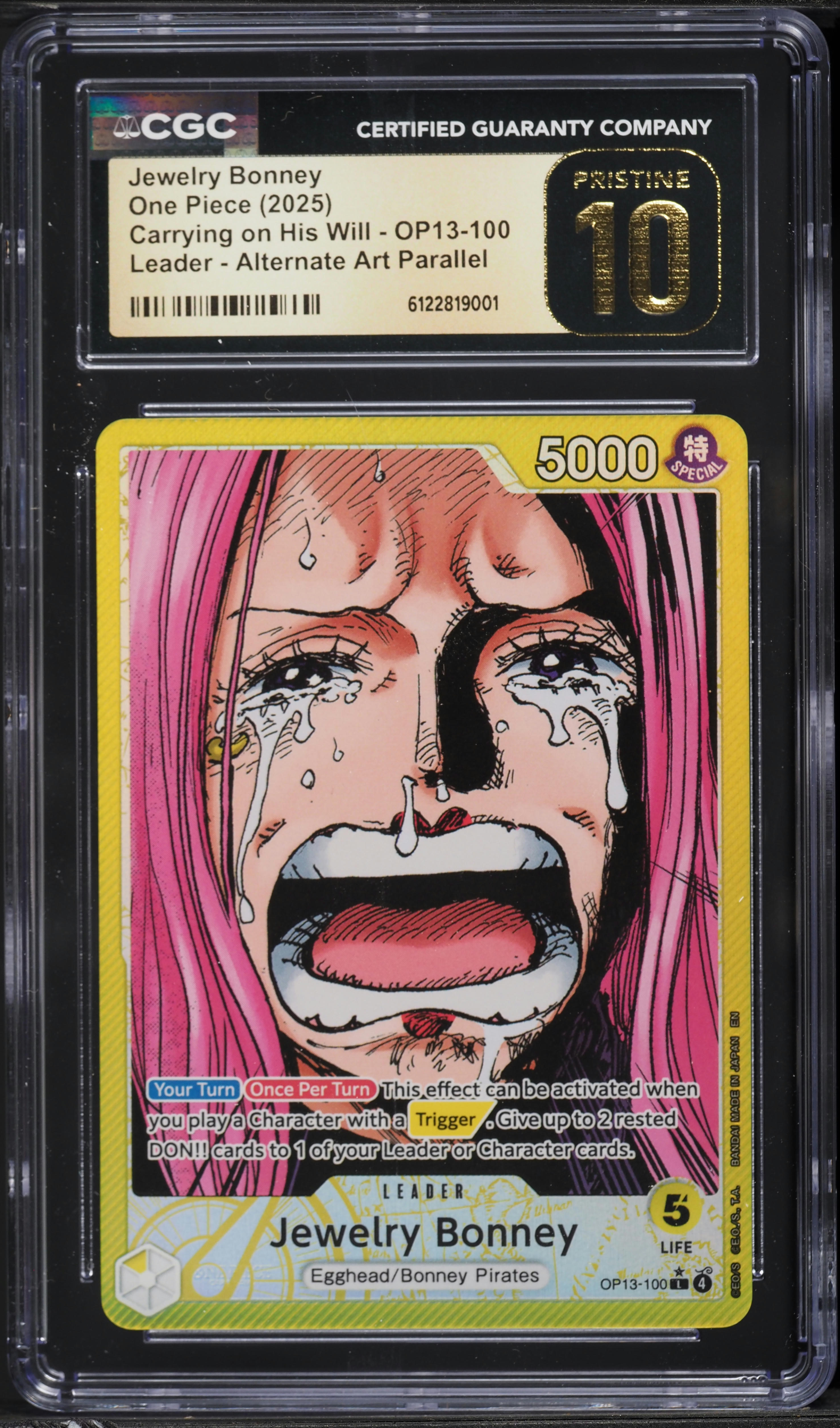 2025 One Piece Carrying On His Will Alt Art Leader Jewelry Bonney