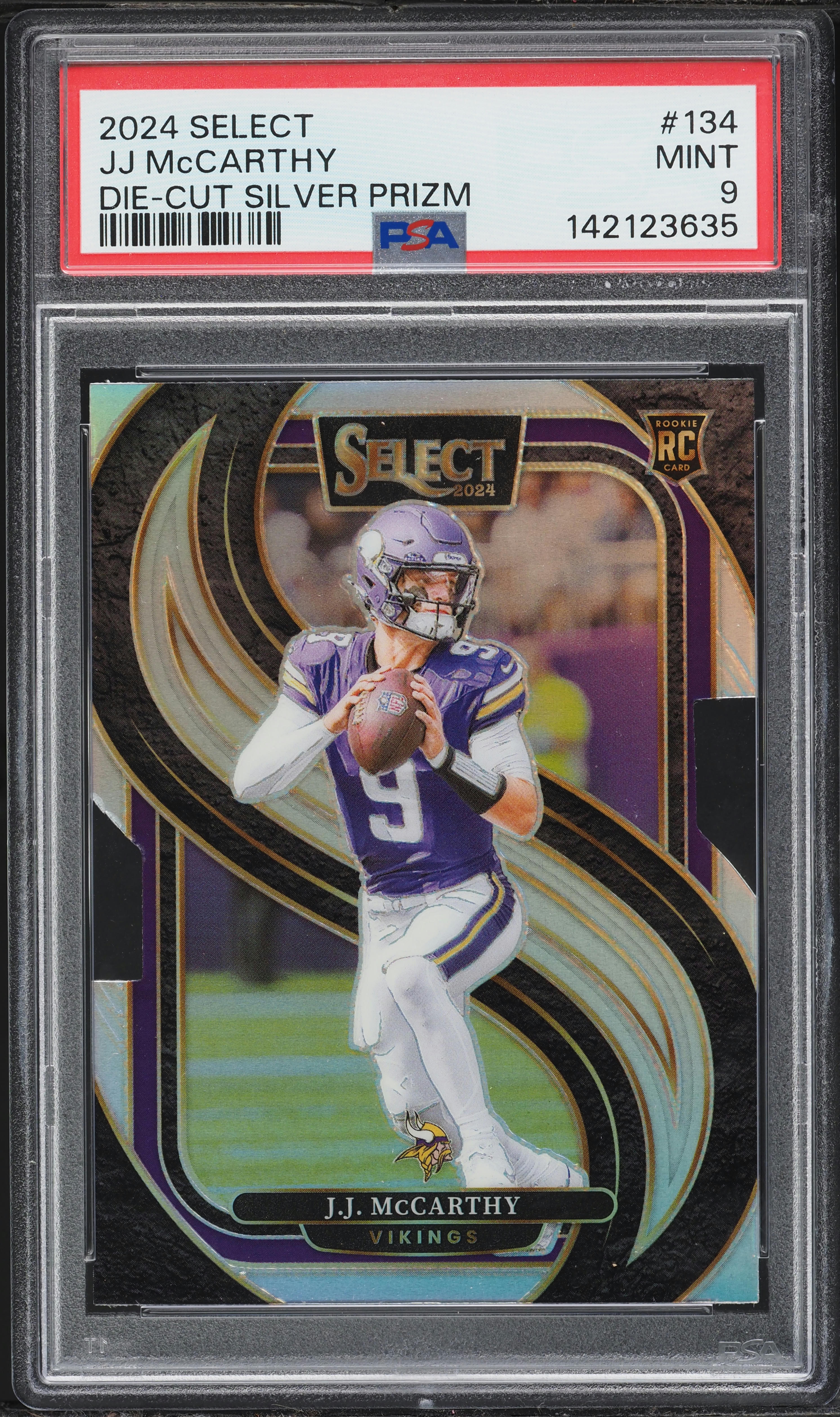 2024 Select Premier Level Silver Prizm Die-Cut J.J. McCarthy
