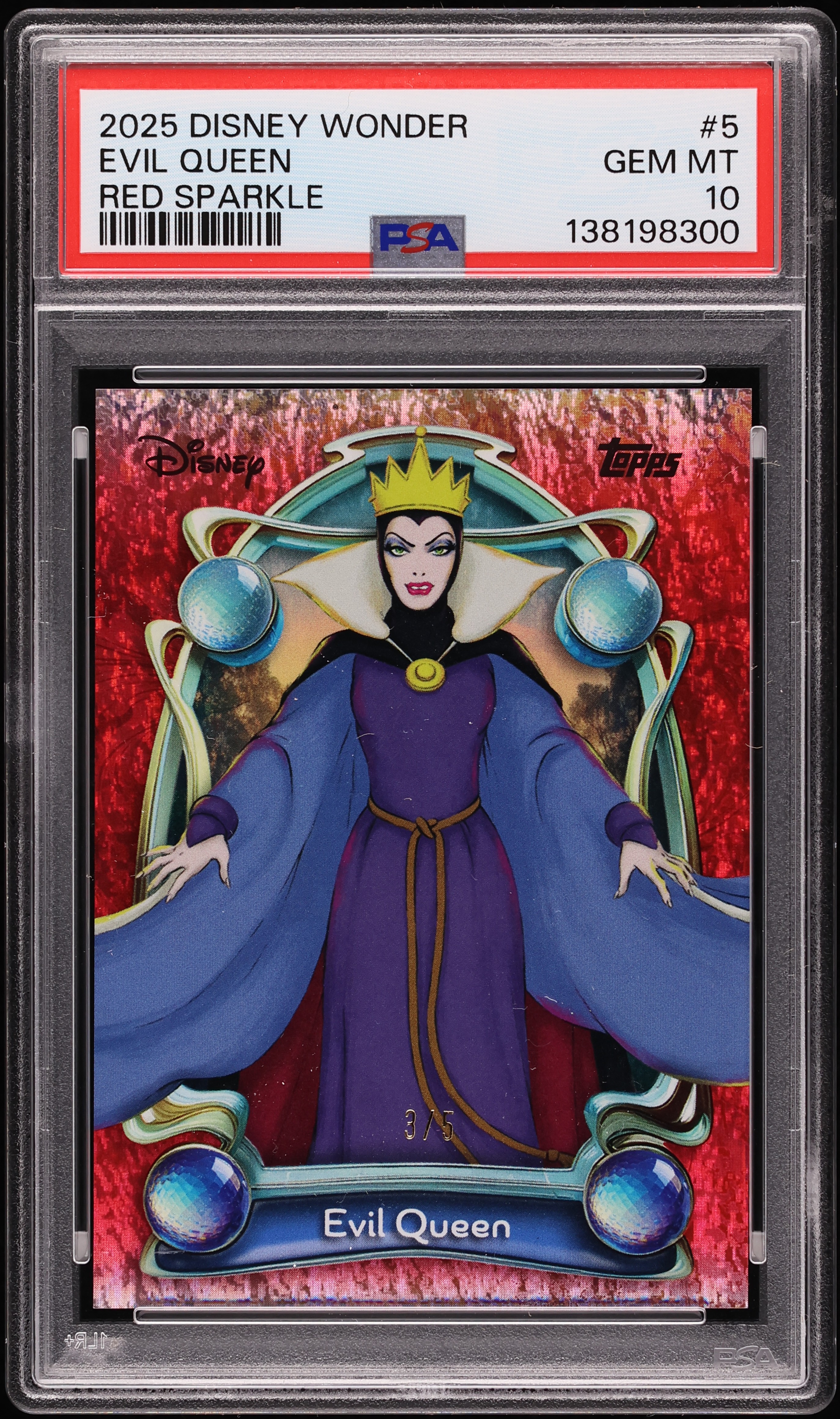 Topps Chrome Disney100 THE EVIL QUEEN The Evil Queen - 2023 Topps