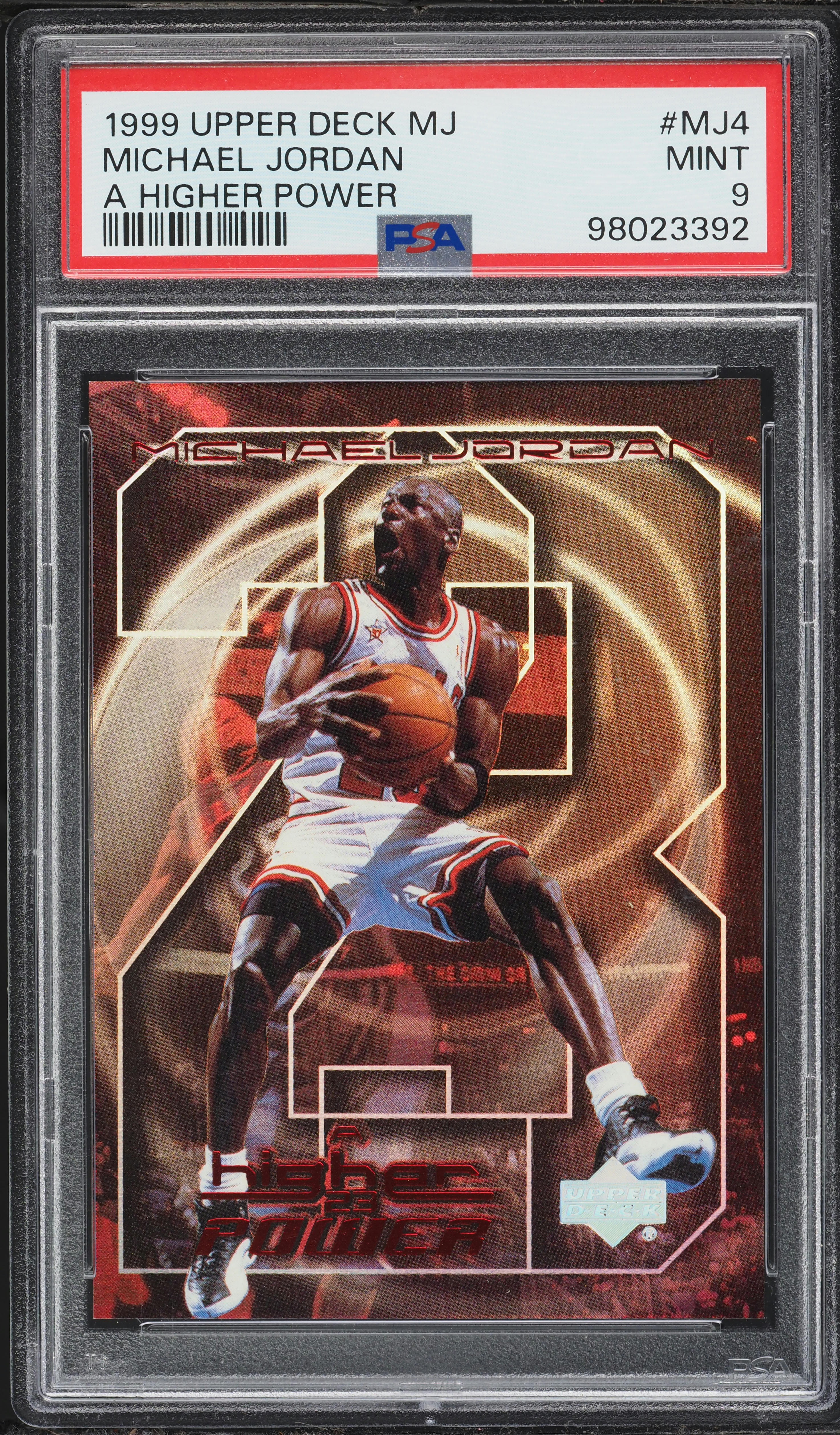 1999 Upper Deck MJ A Higher Power Michael Jordan #MJ4 PSA 9 MINT 