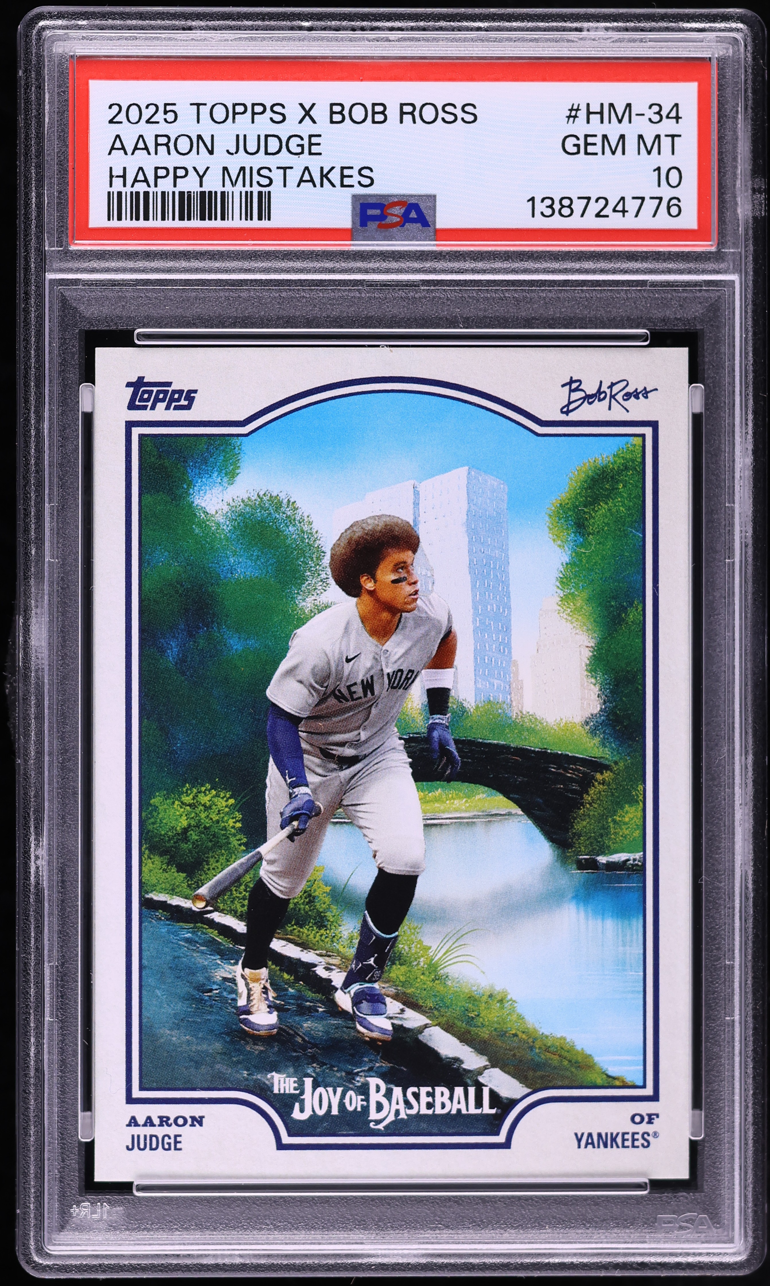 2025 Topps X Bob Ross The Joy Of Baseball Happy Mistakes Aaron
