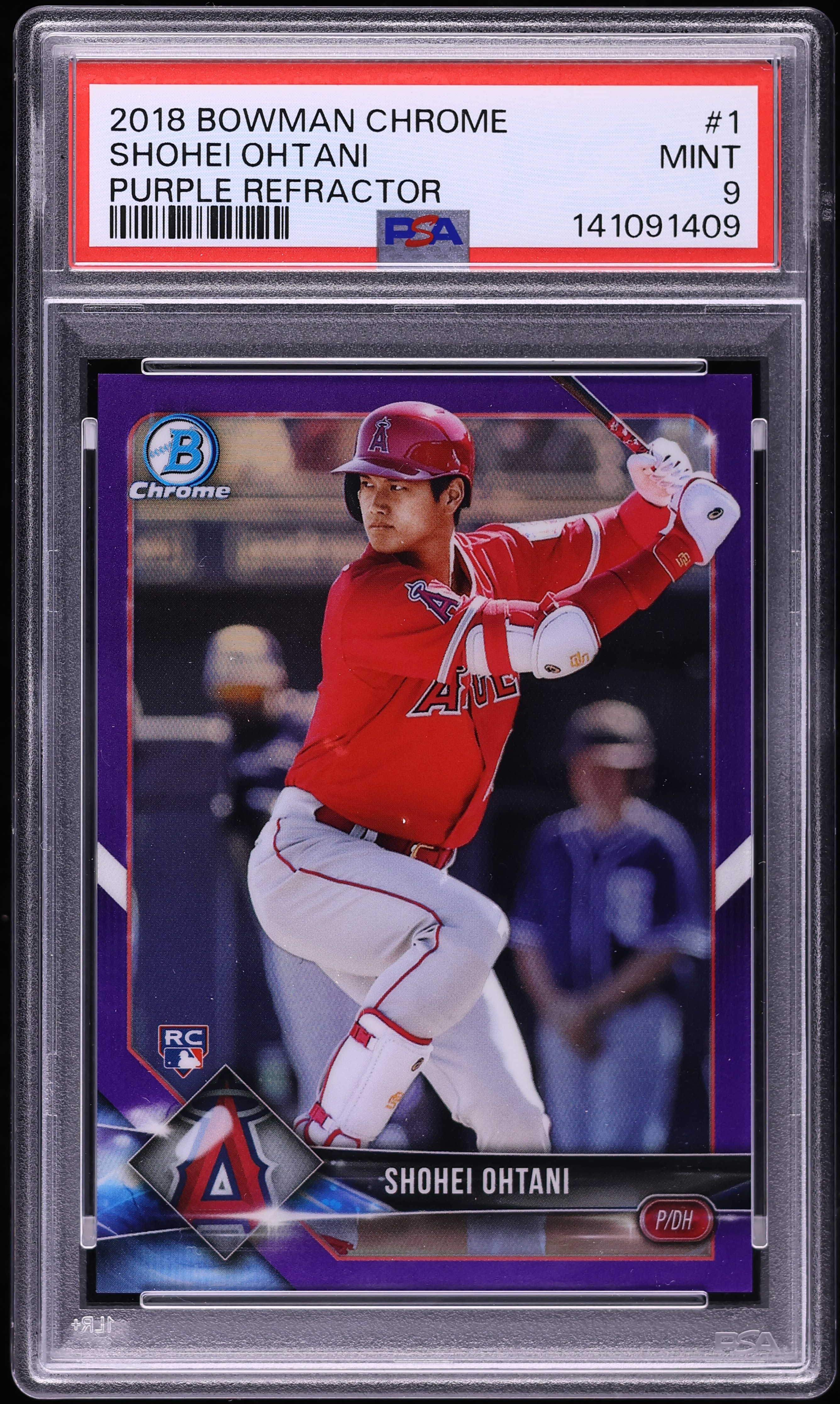 2018 Bowman Chrome Purple Refractor Shohei Ohtani ROOKIE /250 #1