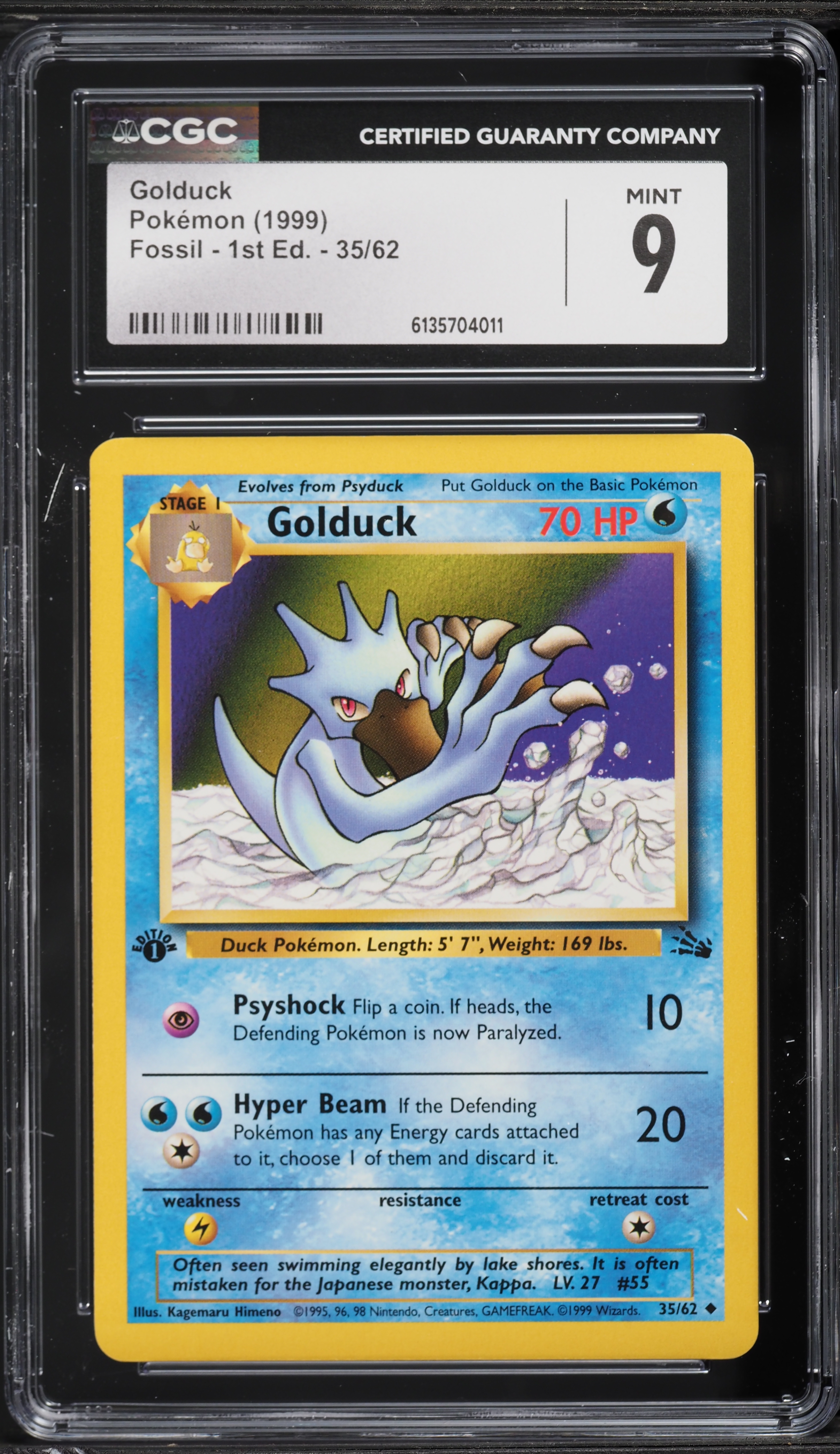 1995 golduck pokemon card value - (35) Uncommon Retreat cost 1995 Pokmon GOLDUCK 35/62 Collector