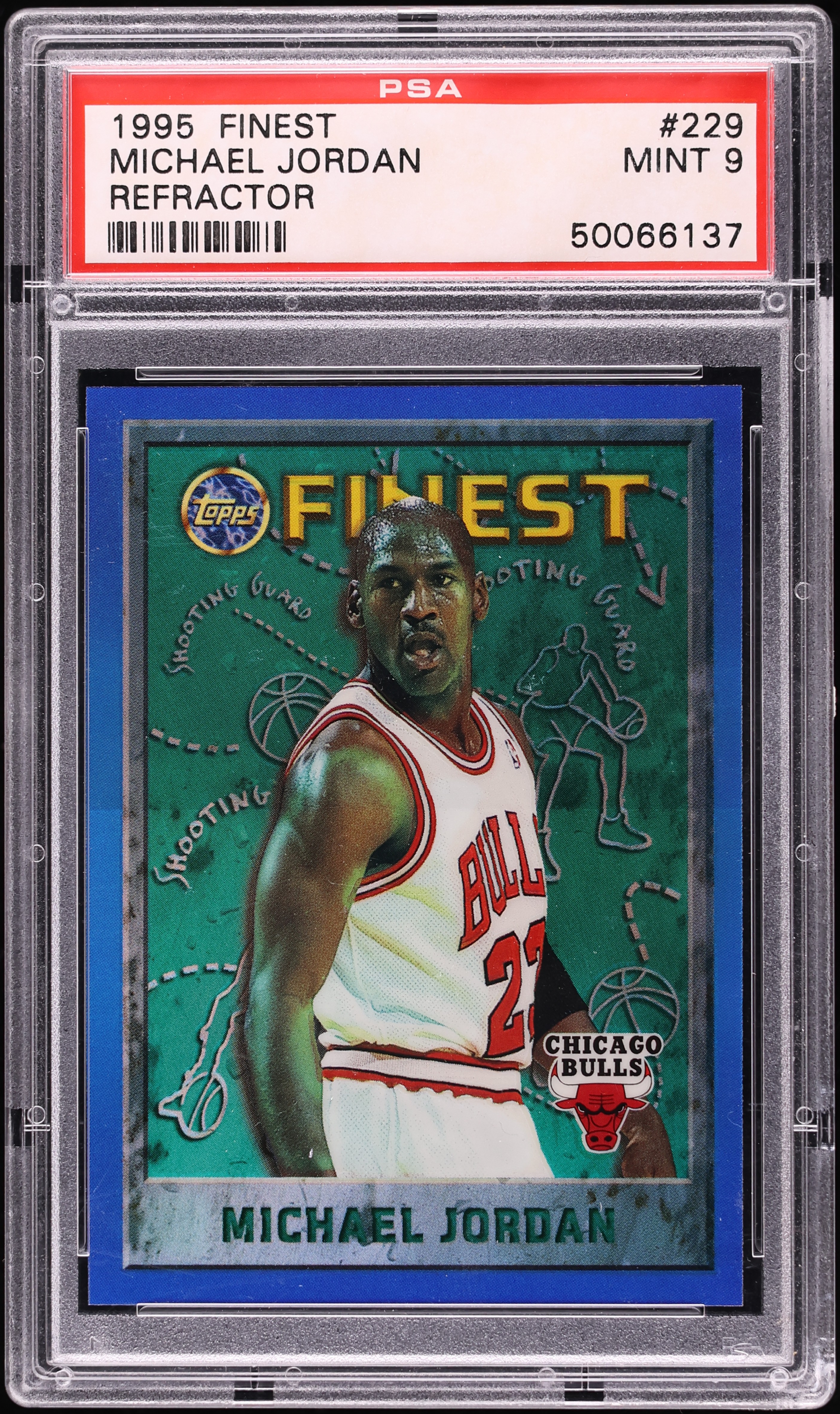 1995 Finest Refractor Michael Jordan #229 PSA 9 MINT on Fanatics 