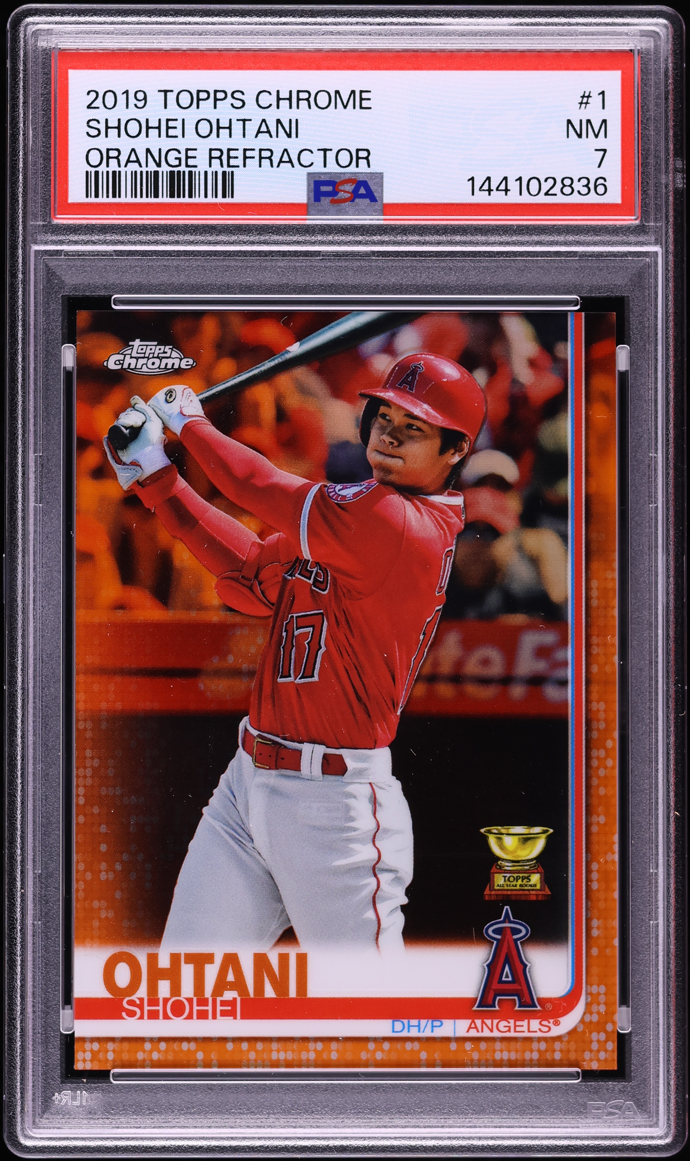 2019 Topps Chrome Batting Orange Refractor Shohei Ohtani /25 #1 
