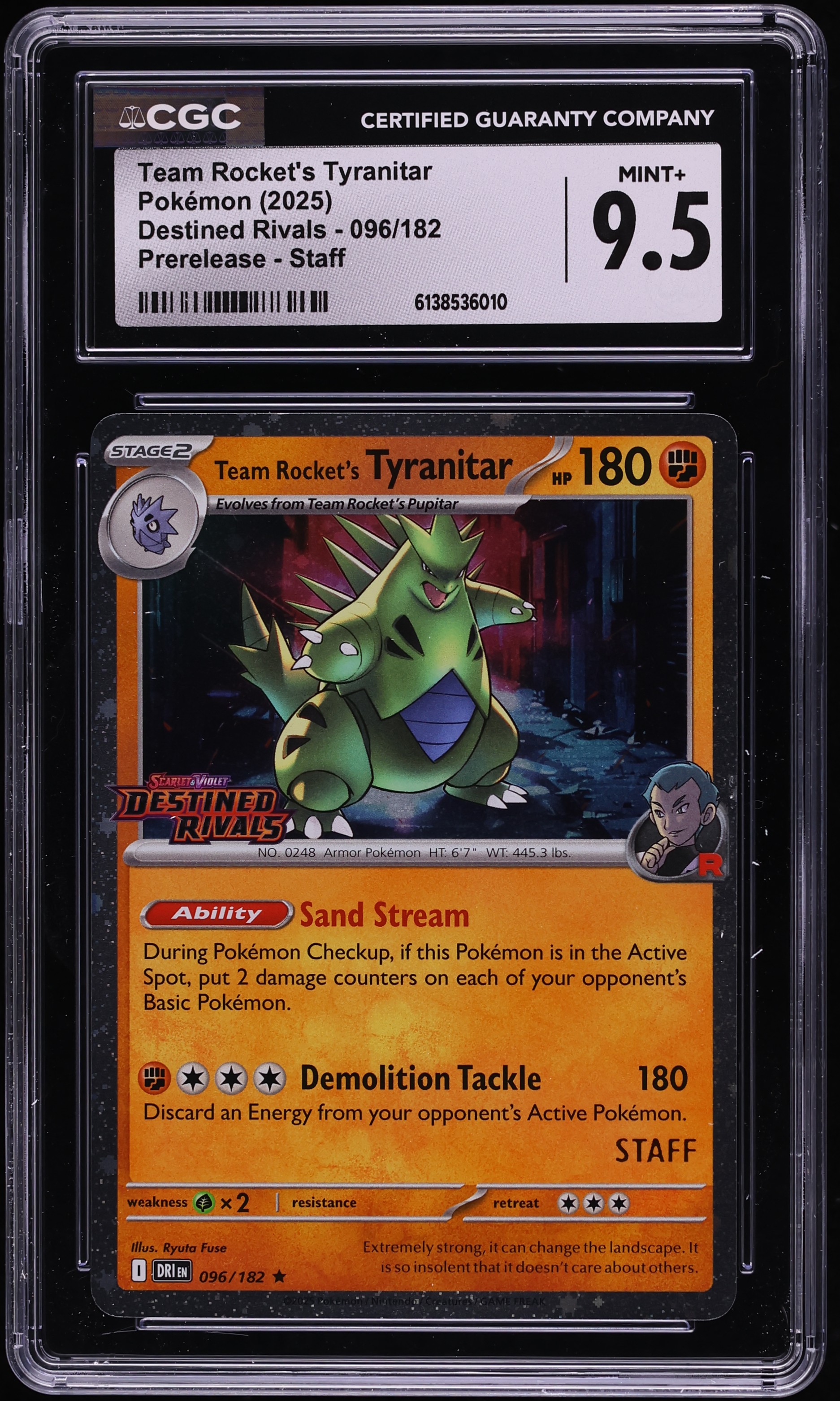 2025 Pokemon SV Destined Rivals Prerelease Staff Holo Team