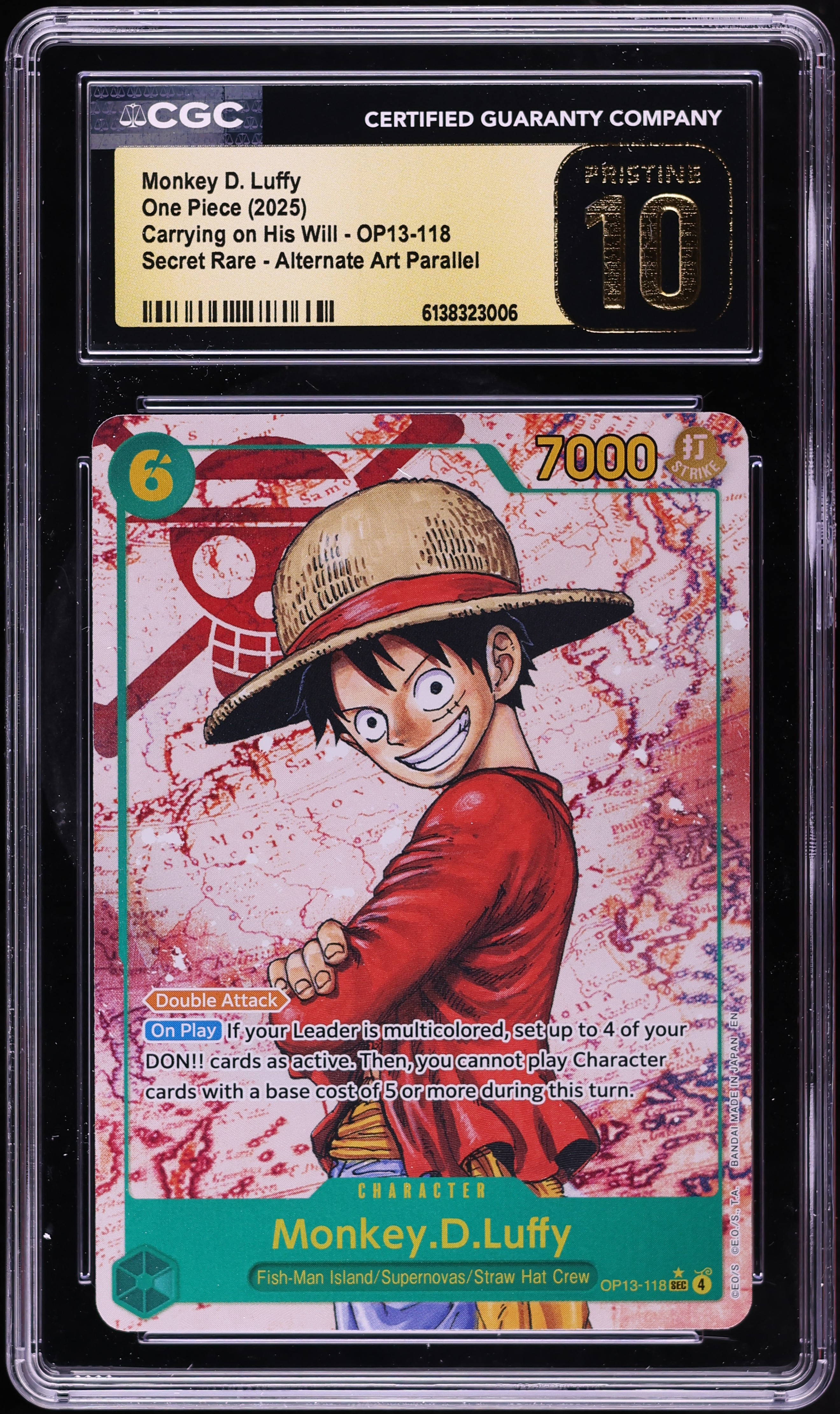 2025 One Piece Carrying On His Will SEC Alt Art Monkey D. Luffy