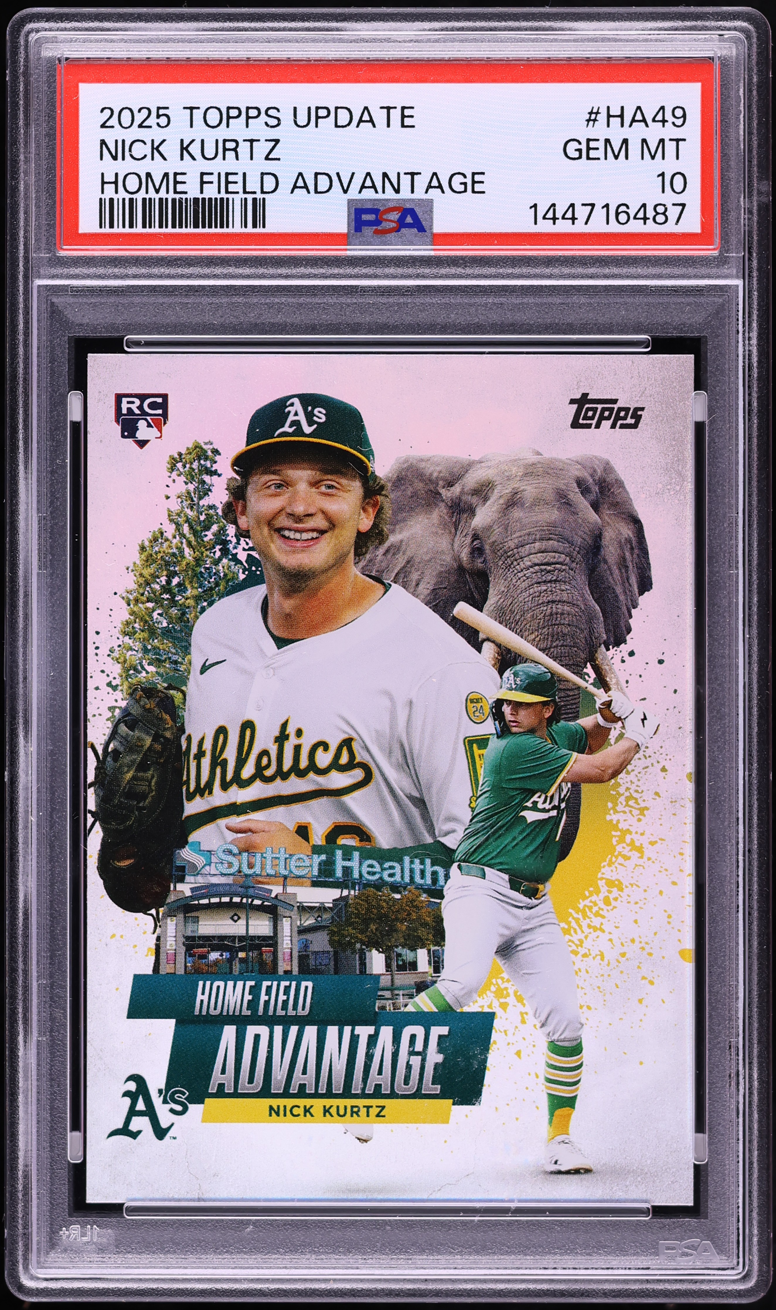 2025 Topps Update Home Field Advantage Nick Kurtz ROOKIE #HA-49 