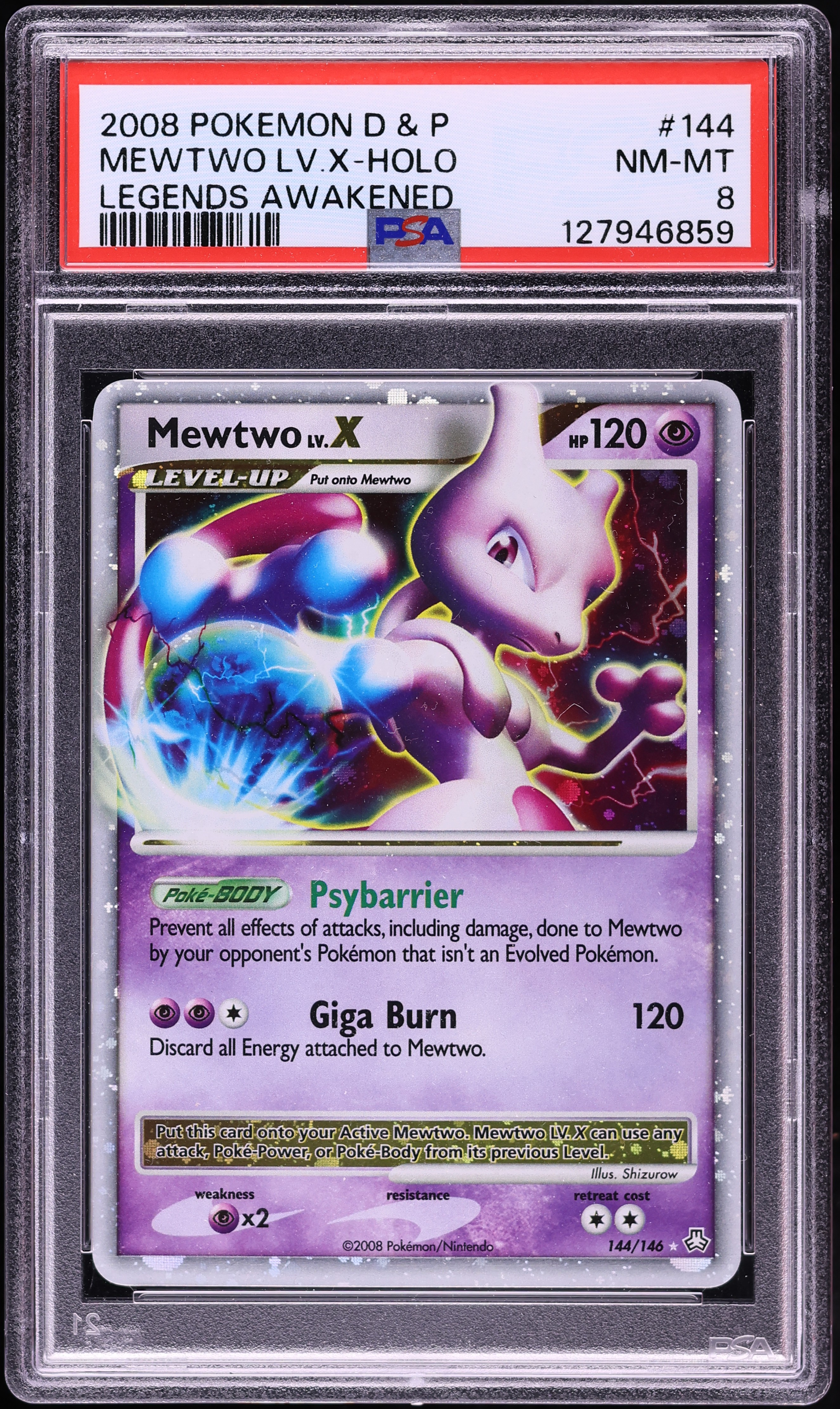 GEM mint10】ミュウツー LV.X 2008 キラ dp5 2008 Pokemon Diamond