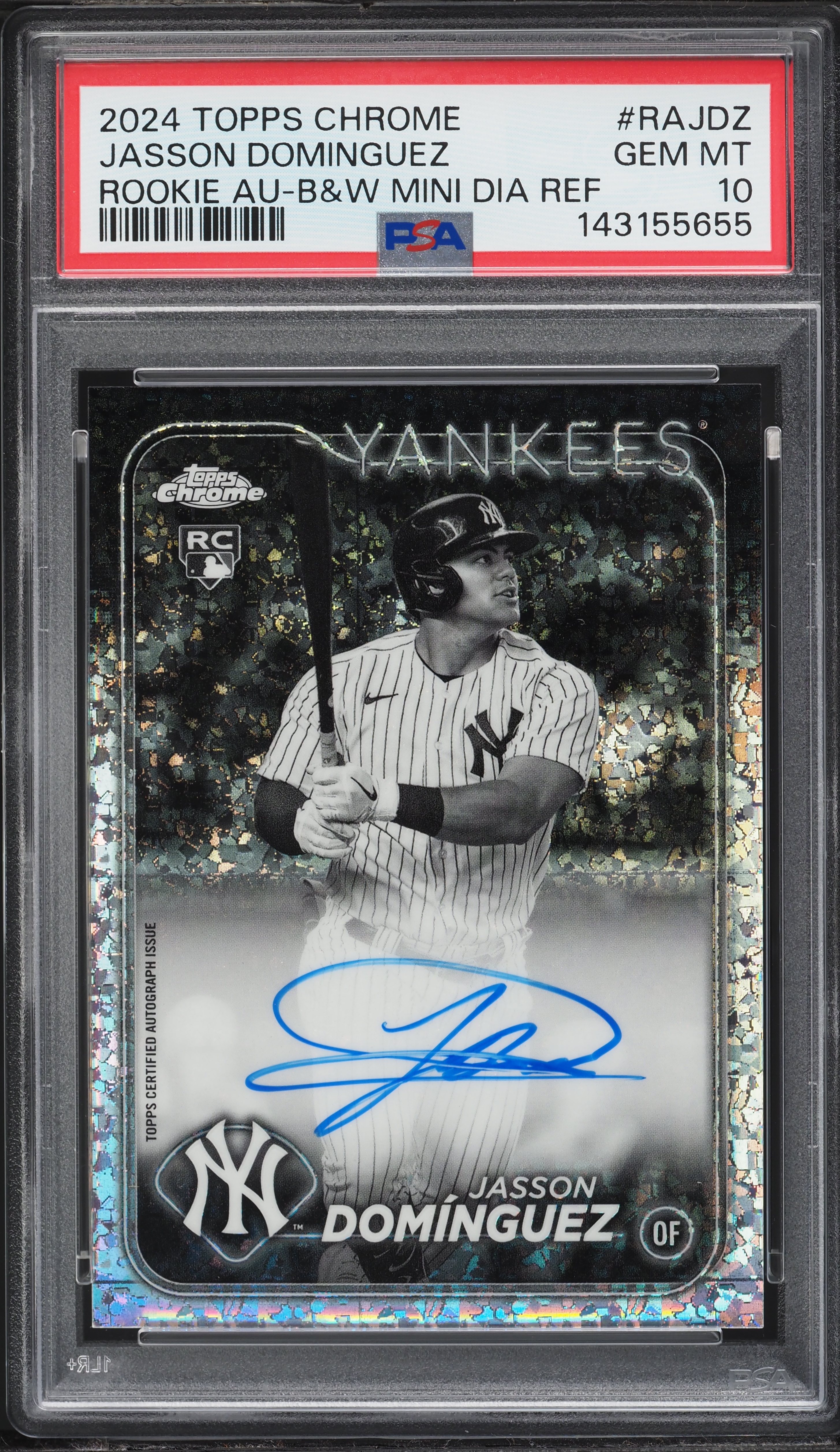 2024 Topps Chrome Black & White Mini Diamond Refractor Jasson 