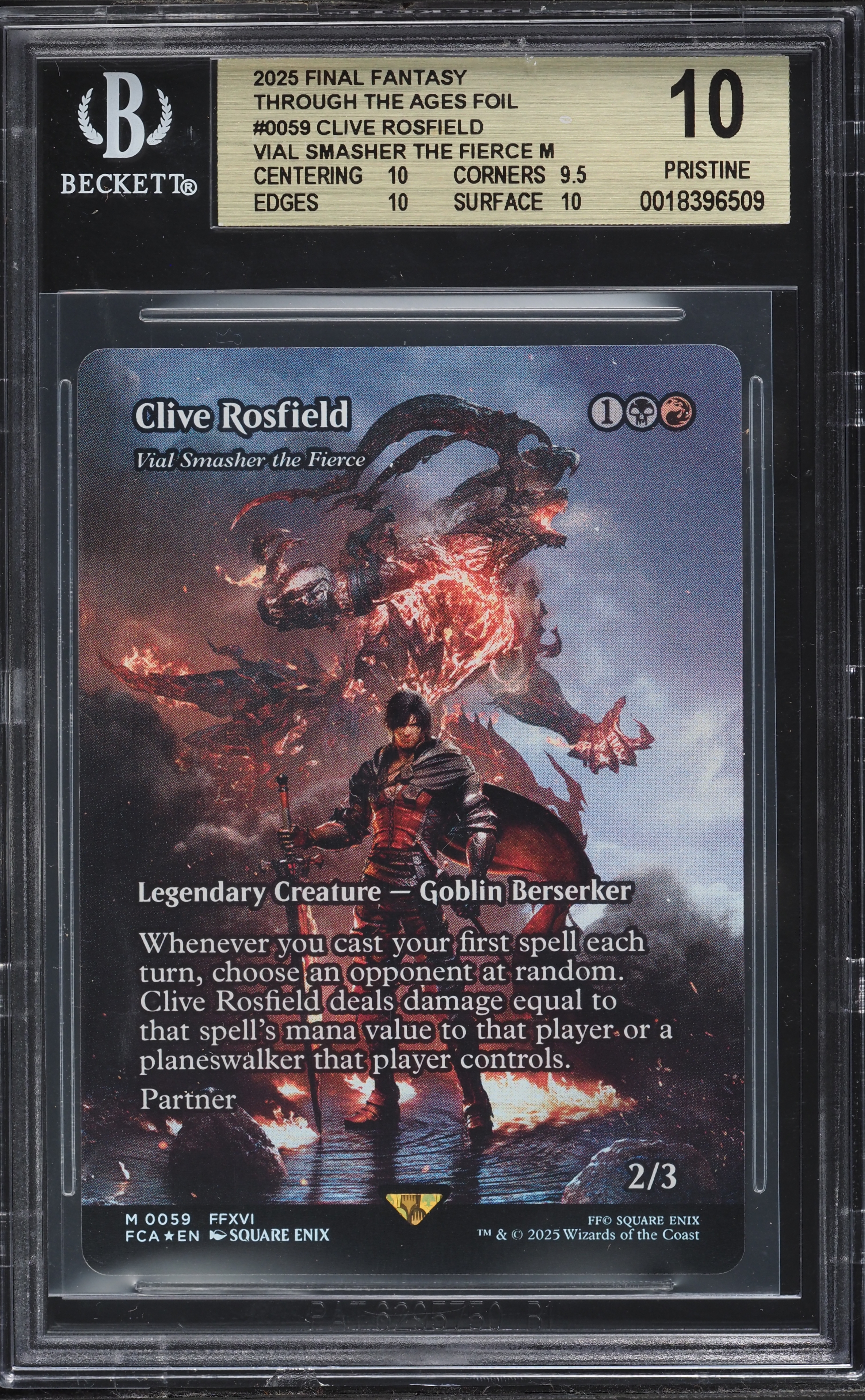 clive rosfield mtg card 2025 MTG Final Fantasy Through The Ages Foil Borderless M Clive Rosfield  #59 BGS 10 PRISTINE on Fanatics Collect