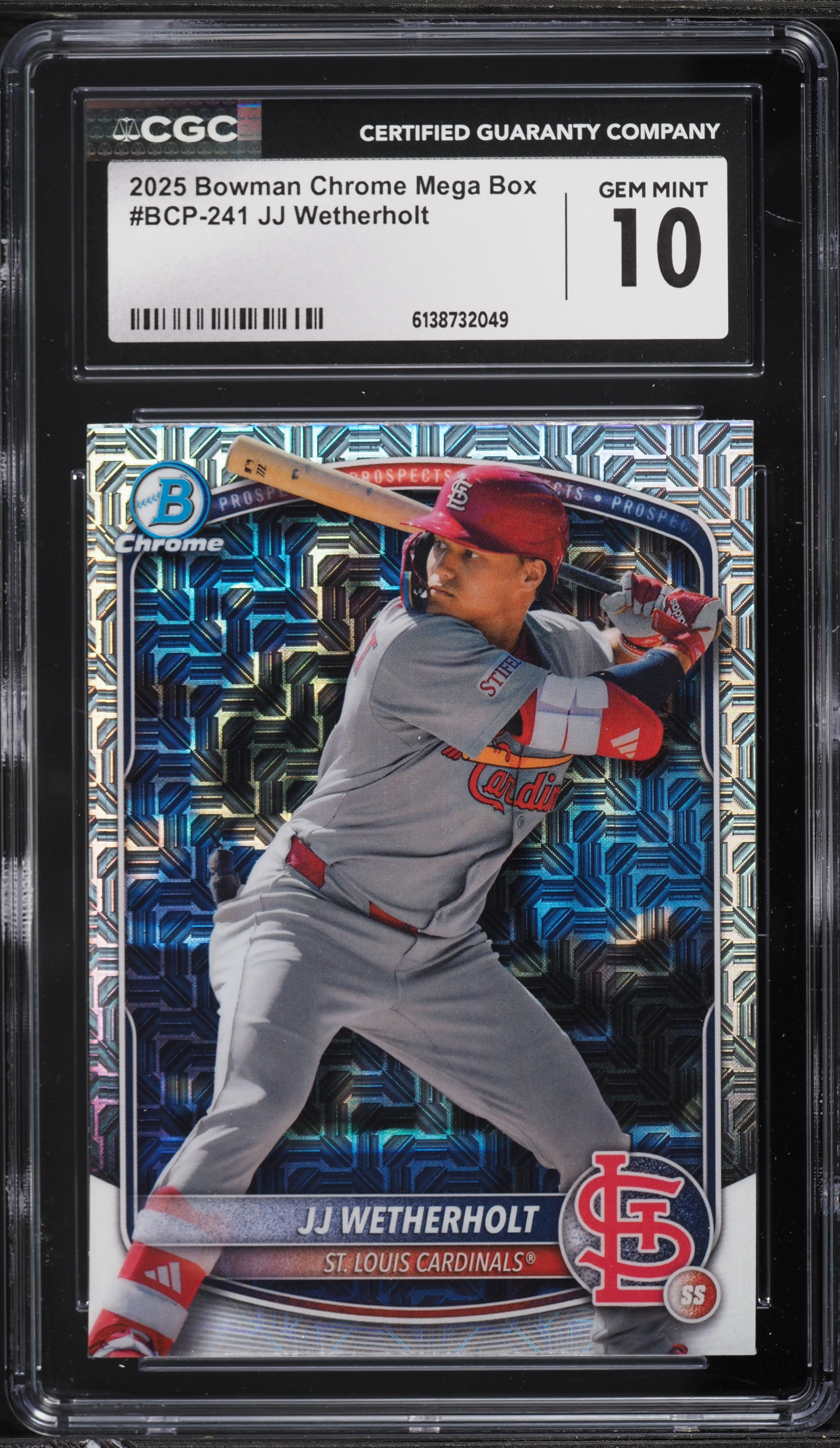 2025 Bowman Chrome Mega Box JJ Wetherholt PROSPECT #BCP-241 CGC 10 