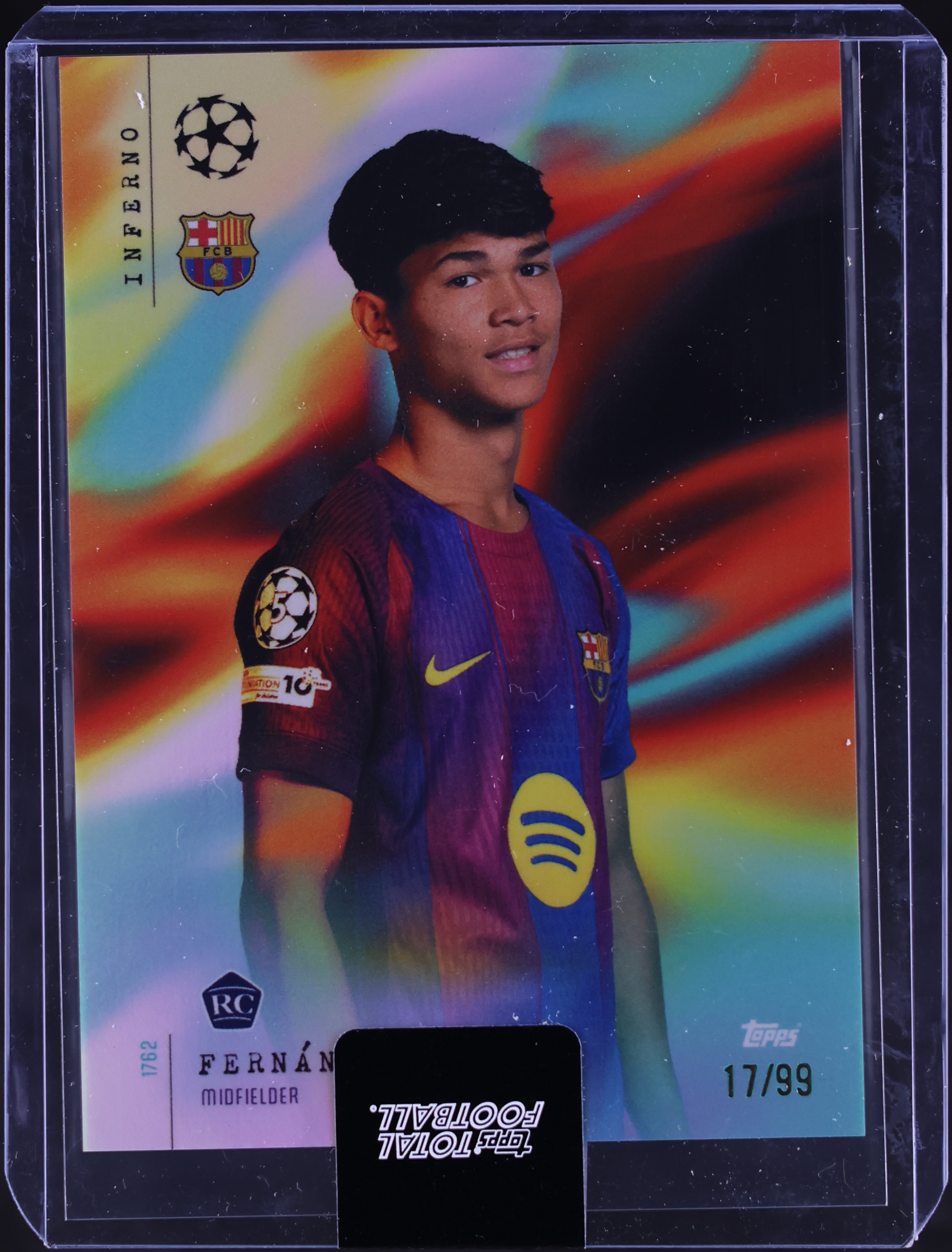 2025 Topps Total Football Inferno Dro Fernandez ROOKIE /99 #1762