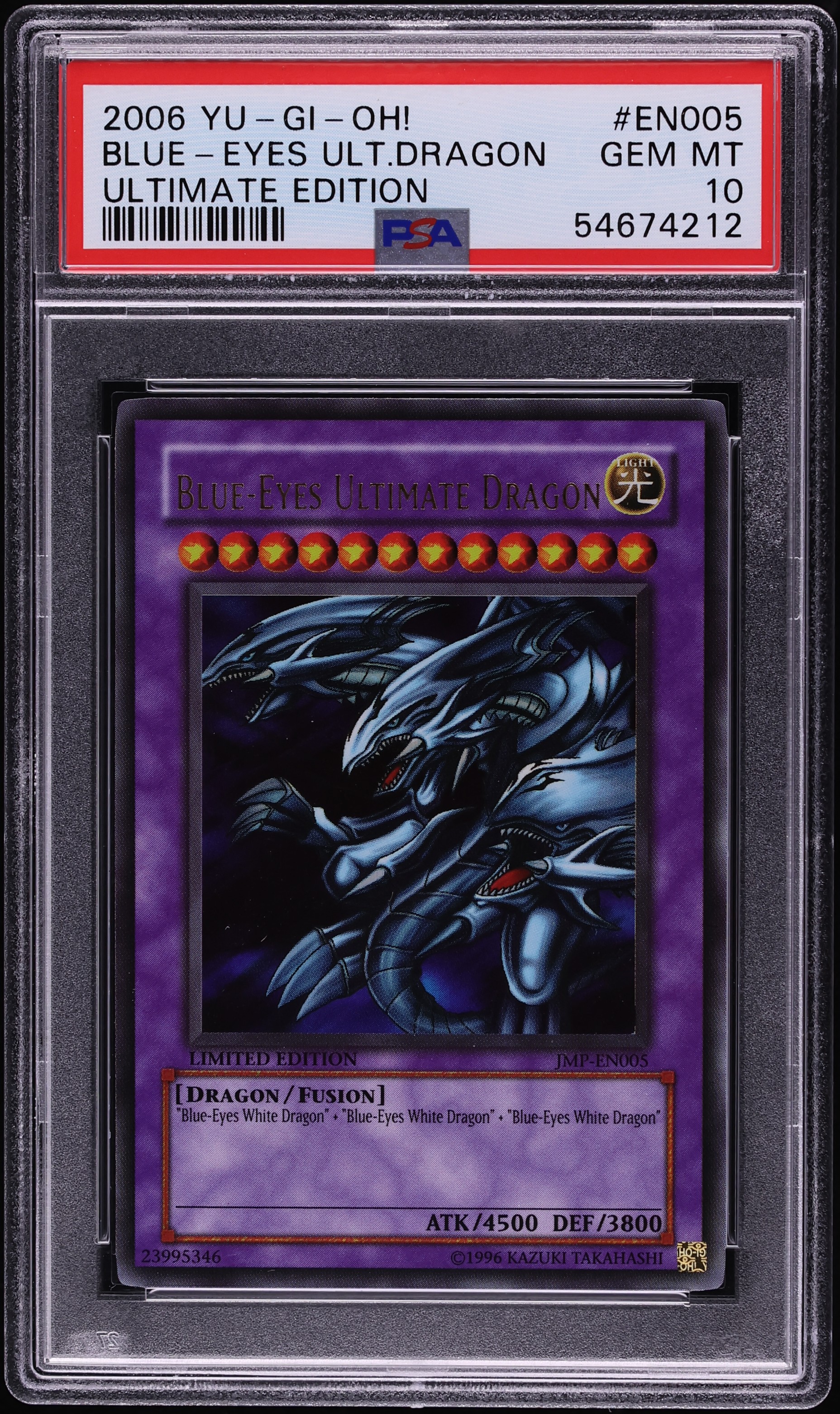 2006 Yu-Gi-Oh! Ultimate Edition Blue-Eyes Ultimate Dragon #JMP