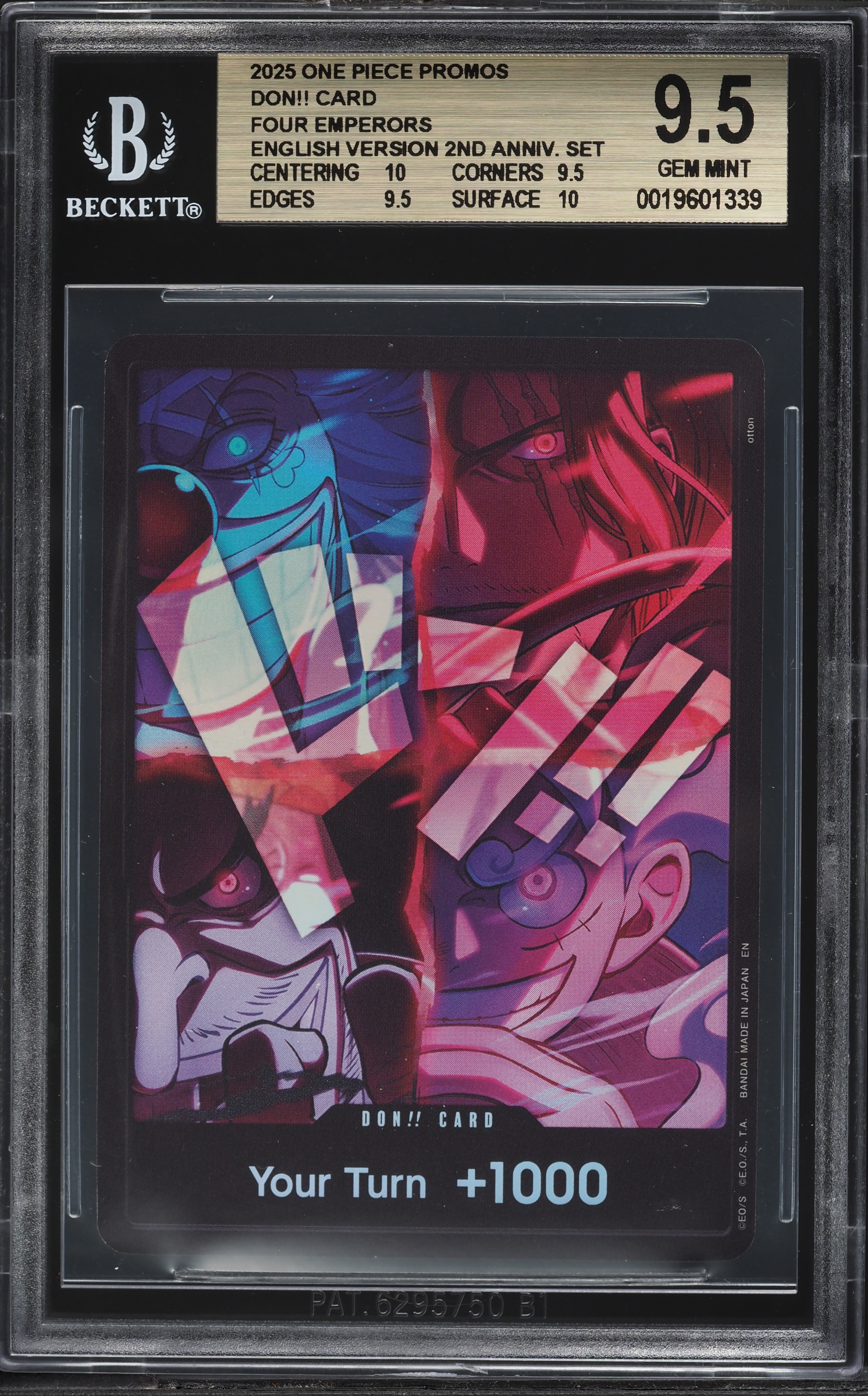 2025 One Piece Promo 2nd Anniversary Set English Version Don!! BGS