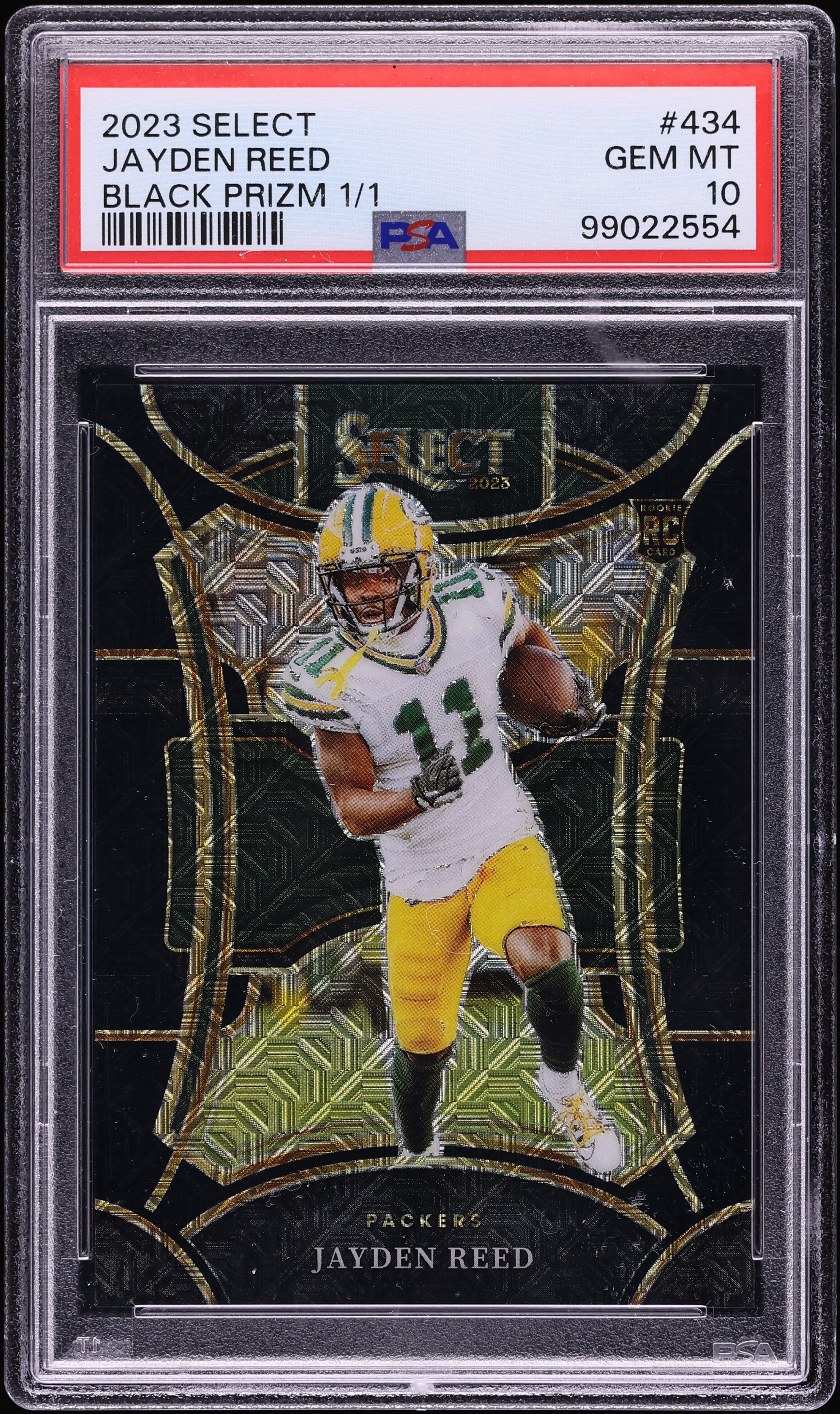 2023 Select Suite Level Black Prizm Jayden Reed ROOKIE 1/1 #434