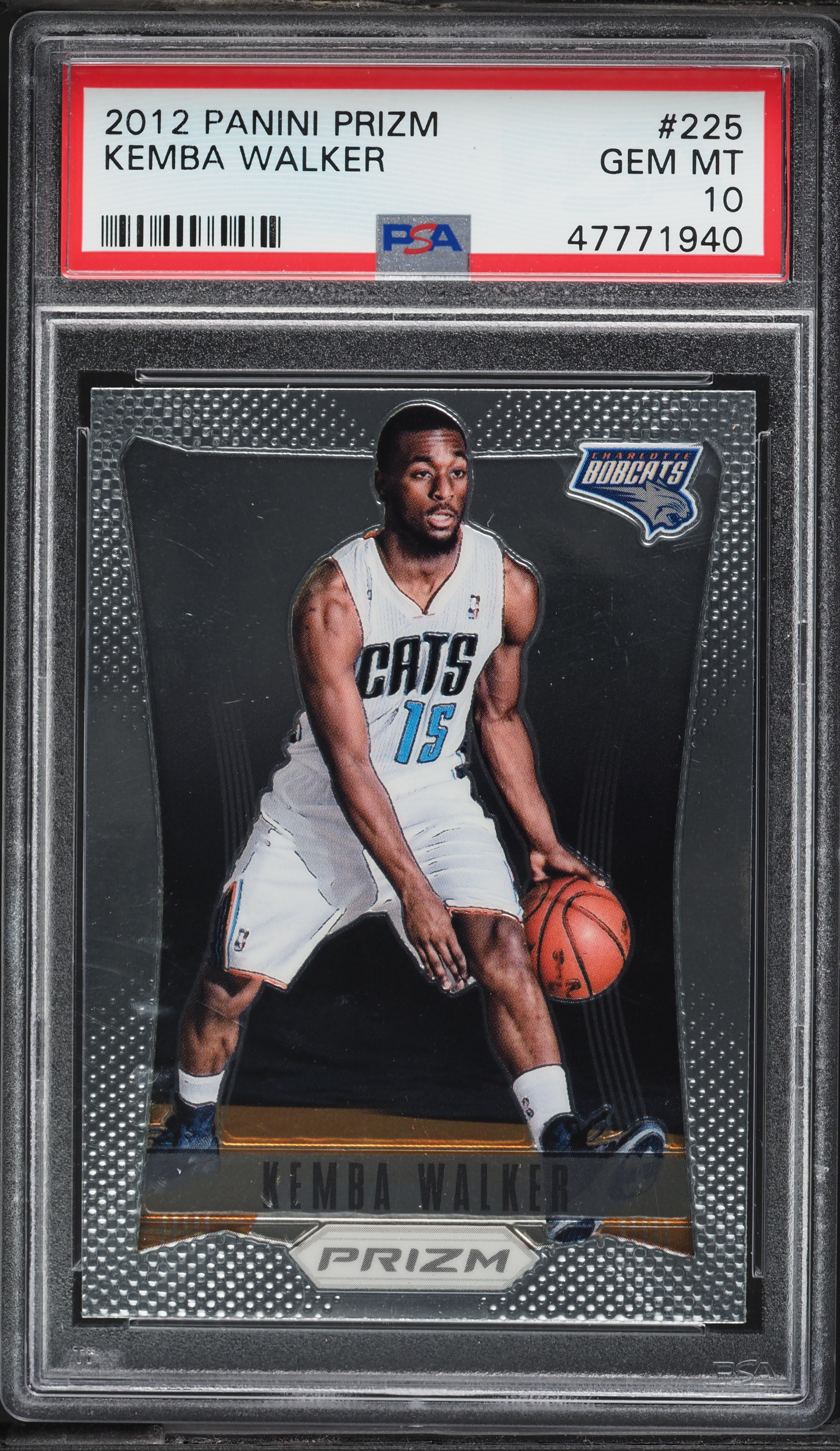 2012 Panini Prizm Kemba Walker ROOKIE #225 PSA 10 GEM MINT on