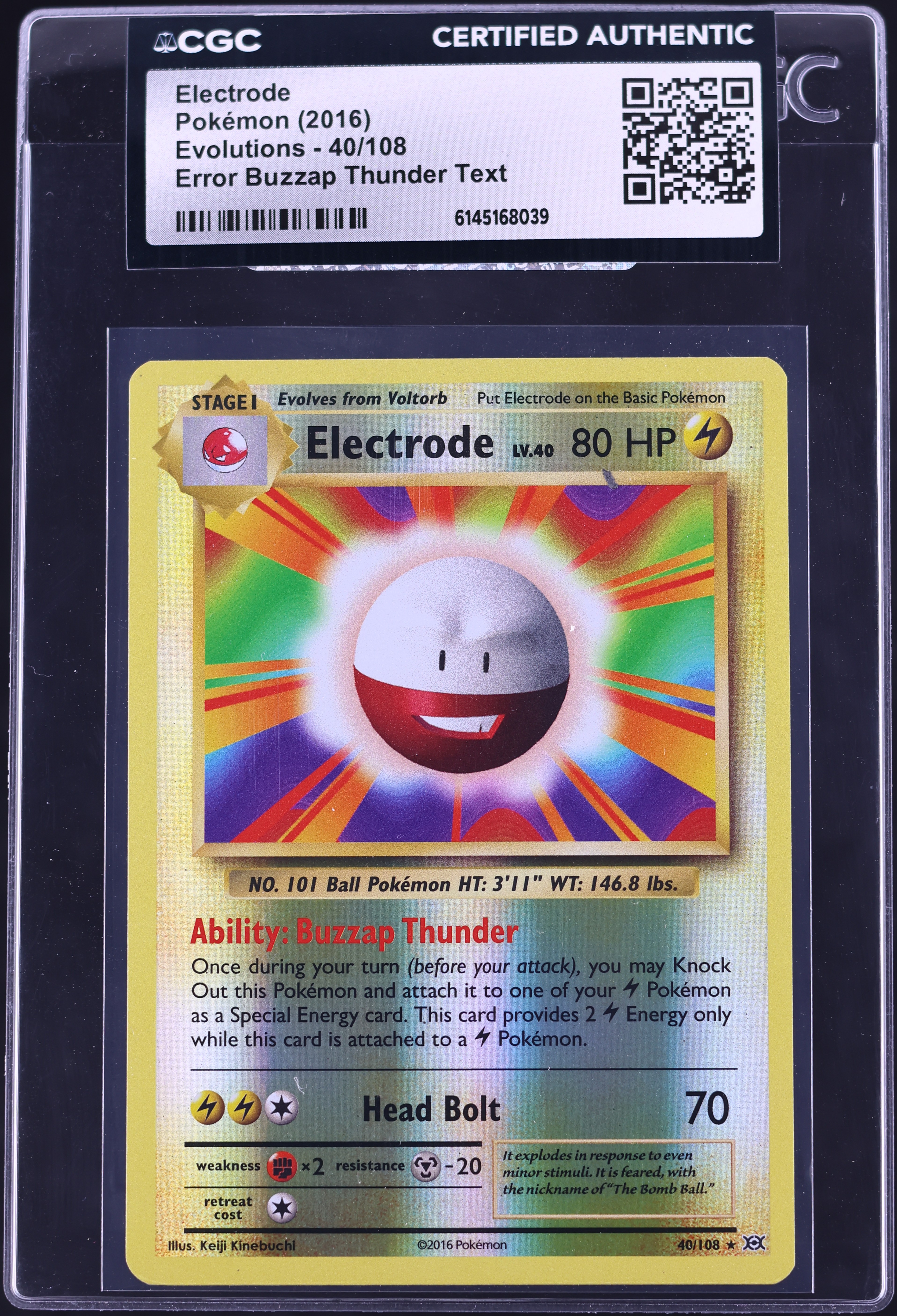 2016 electrode pokemon card value Single XY - EVOLUTIONS (Reverse Holo) if this Pokmon is on your Bench 2016 Pokemon XY Evolutions Error