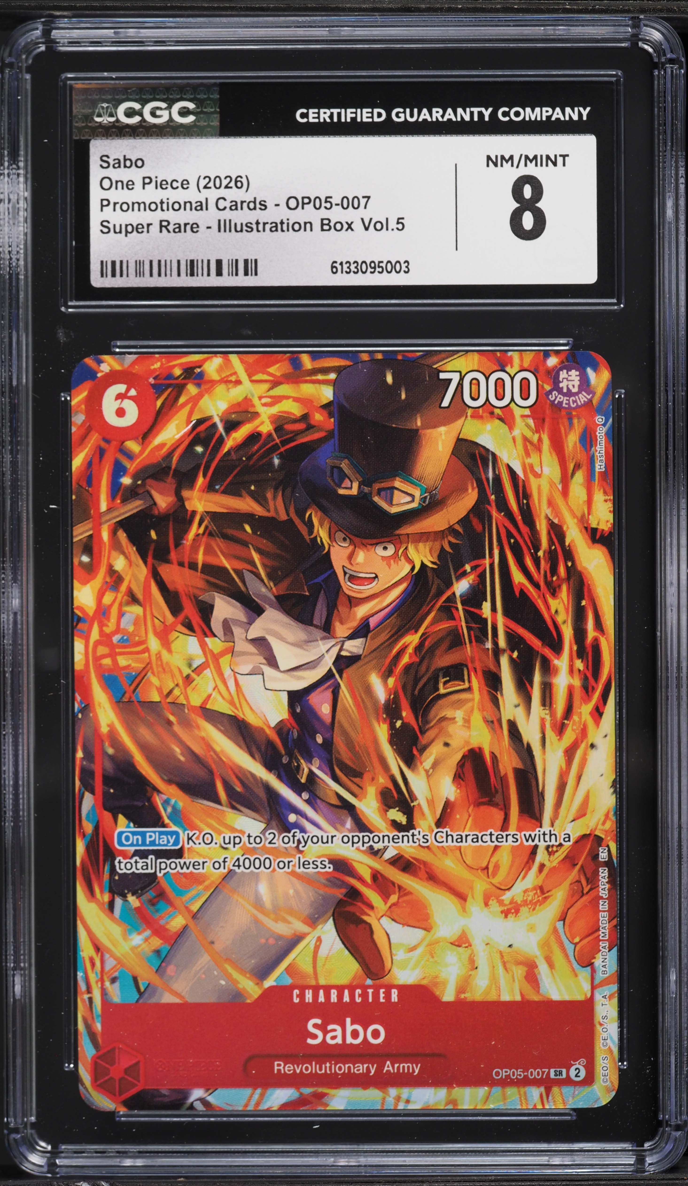 2026 One Piece Promo Illustration Box Volume 5 SR Sabo #OP05-007