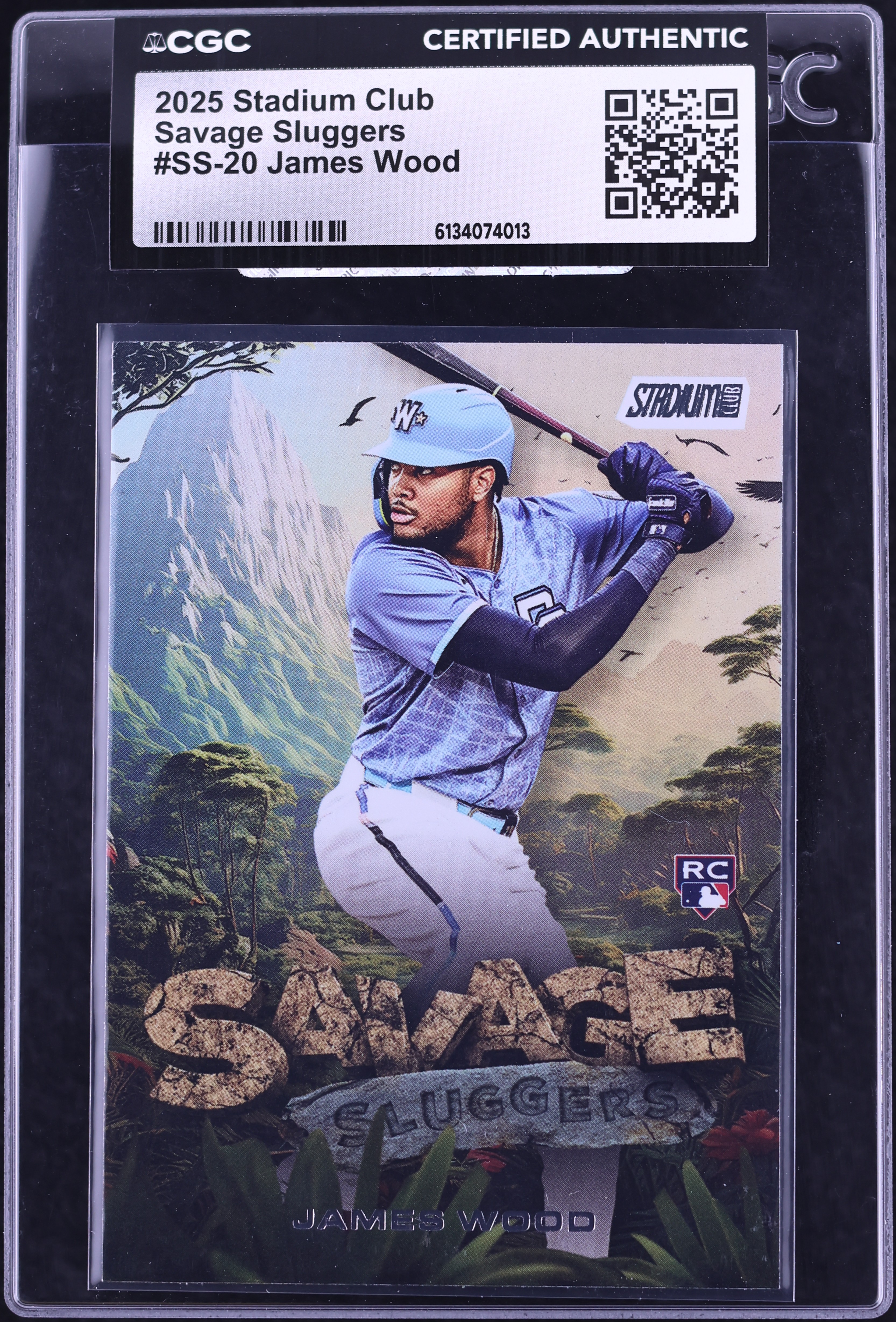2025 Stadium Club Savage Sluggers James Wood ROOKIE #SS-20 CGC