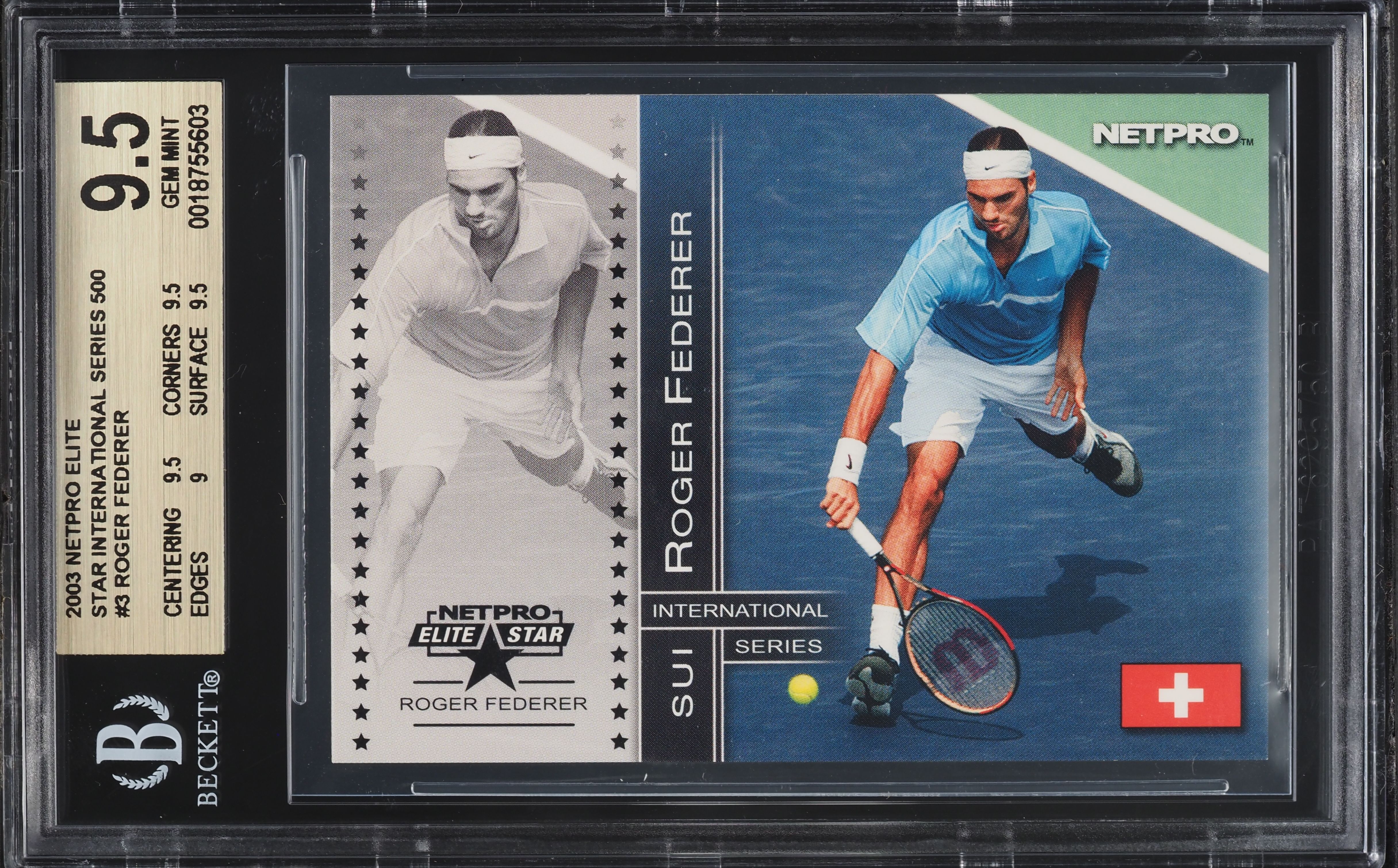 その他 2003 Netpro Elite Roger Federer PSA10 2003 Netpro Elite Star International Series Roger Federer ROOKIE