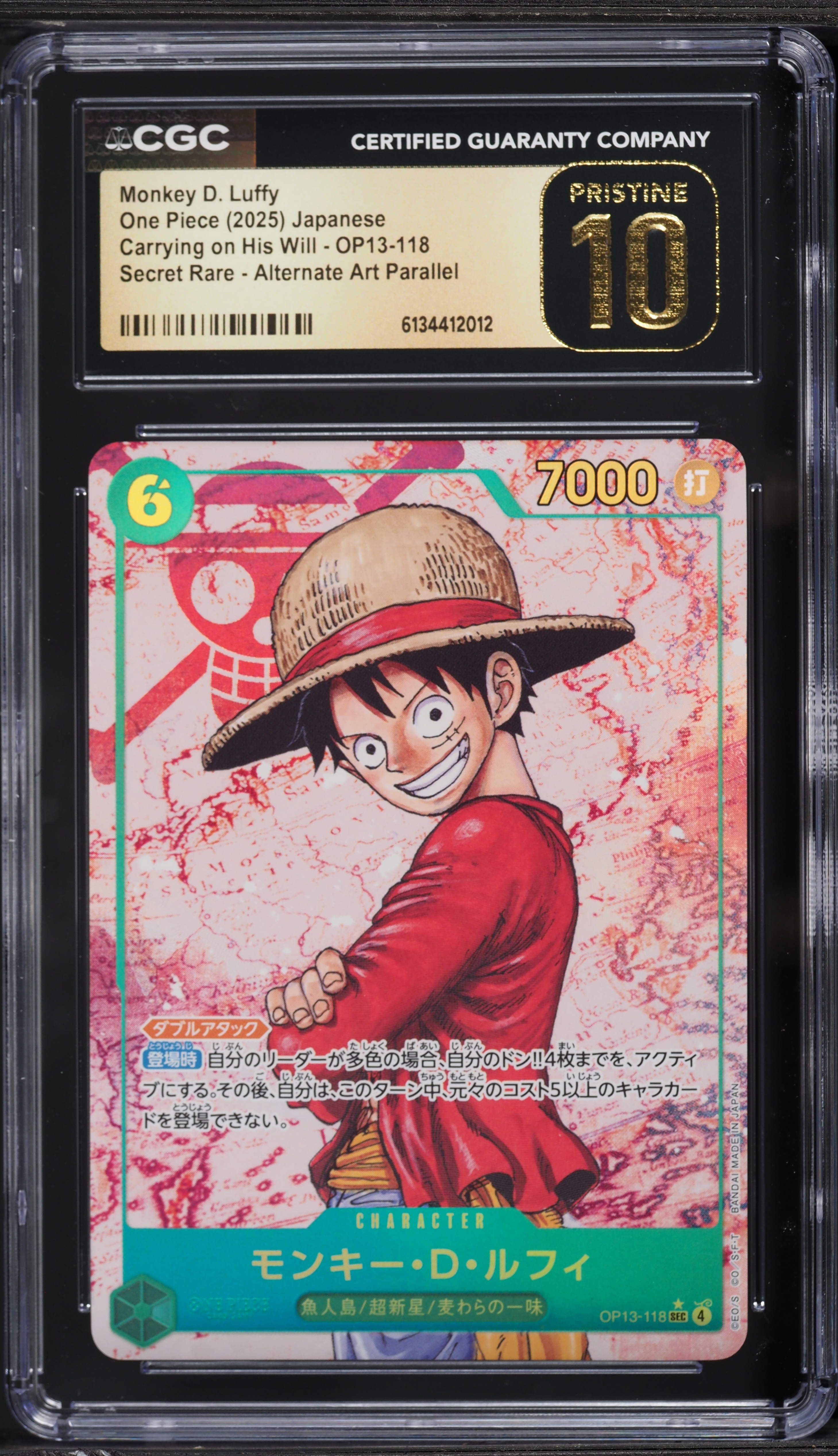 2025 One Piece Japanese Carrying On His Will Alt Art Monkey D