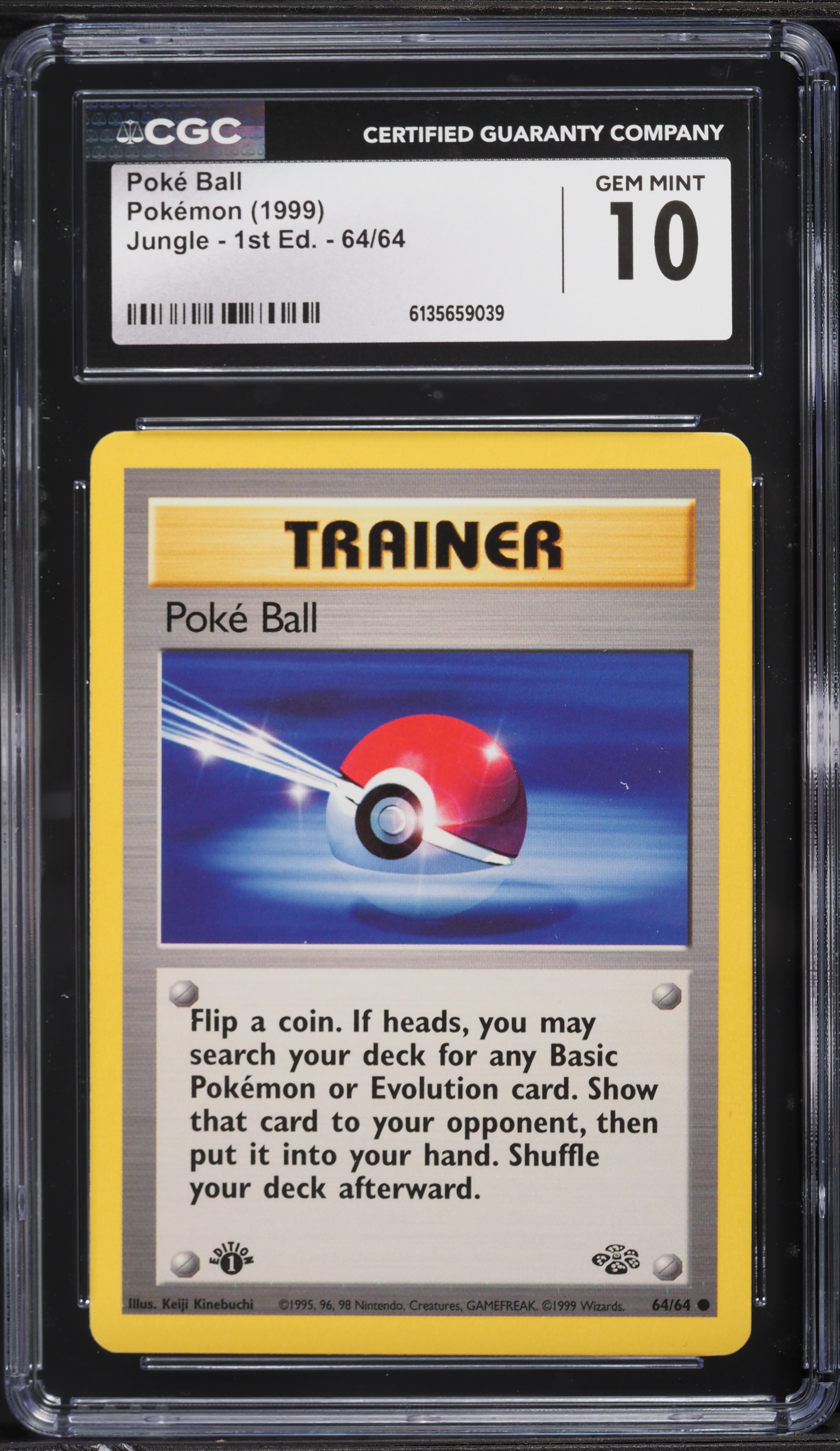 first edition pokeball card 1999 Pokemon Jungle 1st Edition Poke Ball #64 CGC 10 GEM MINT on Fanatics  Collect