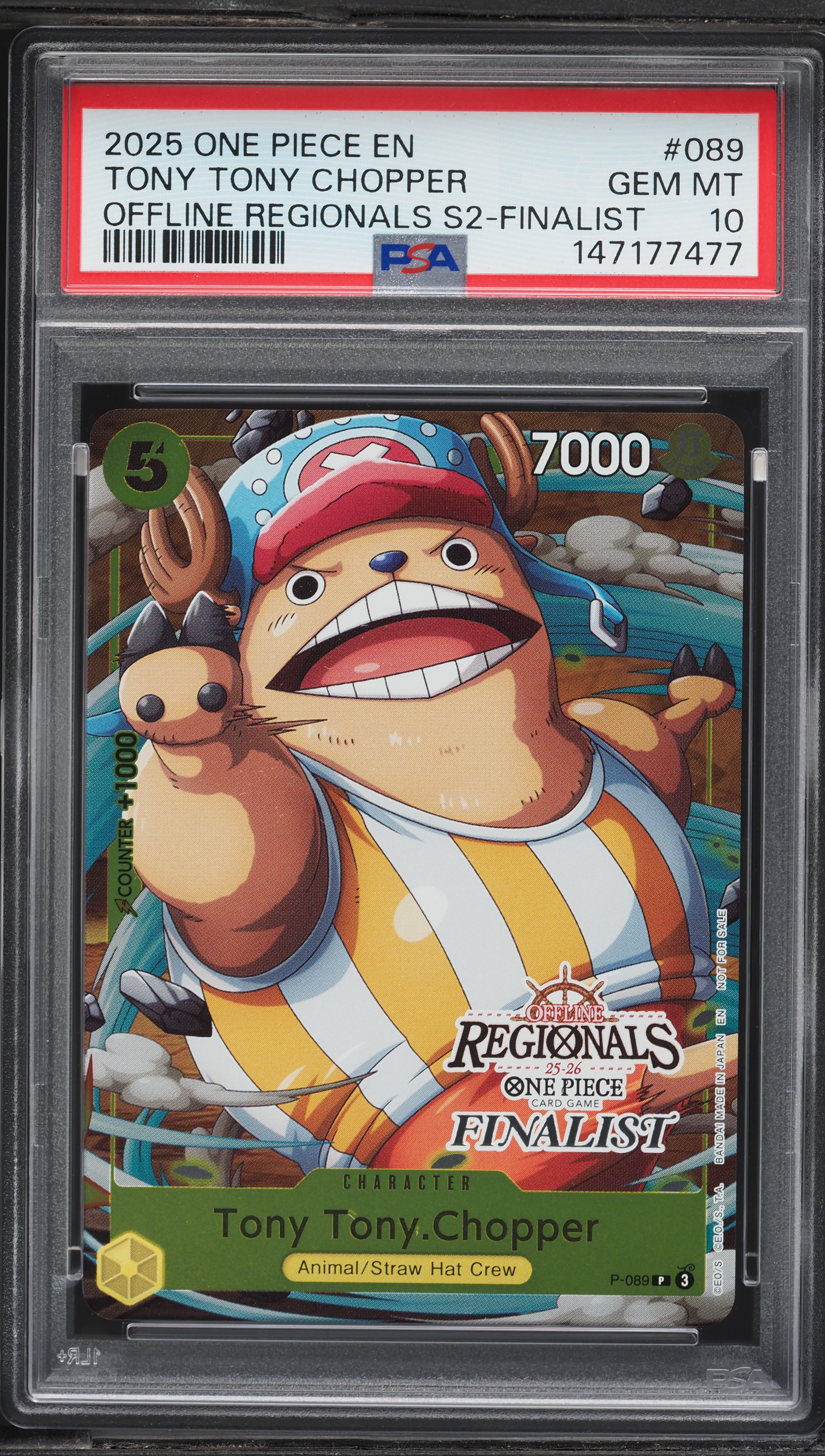 2025 One Piece Offline Regionals Pack Season 2 Finalist Tony Tony