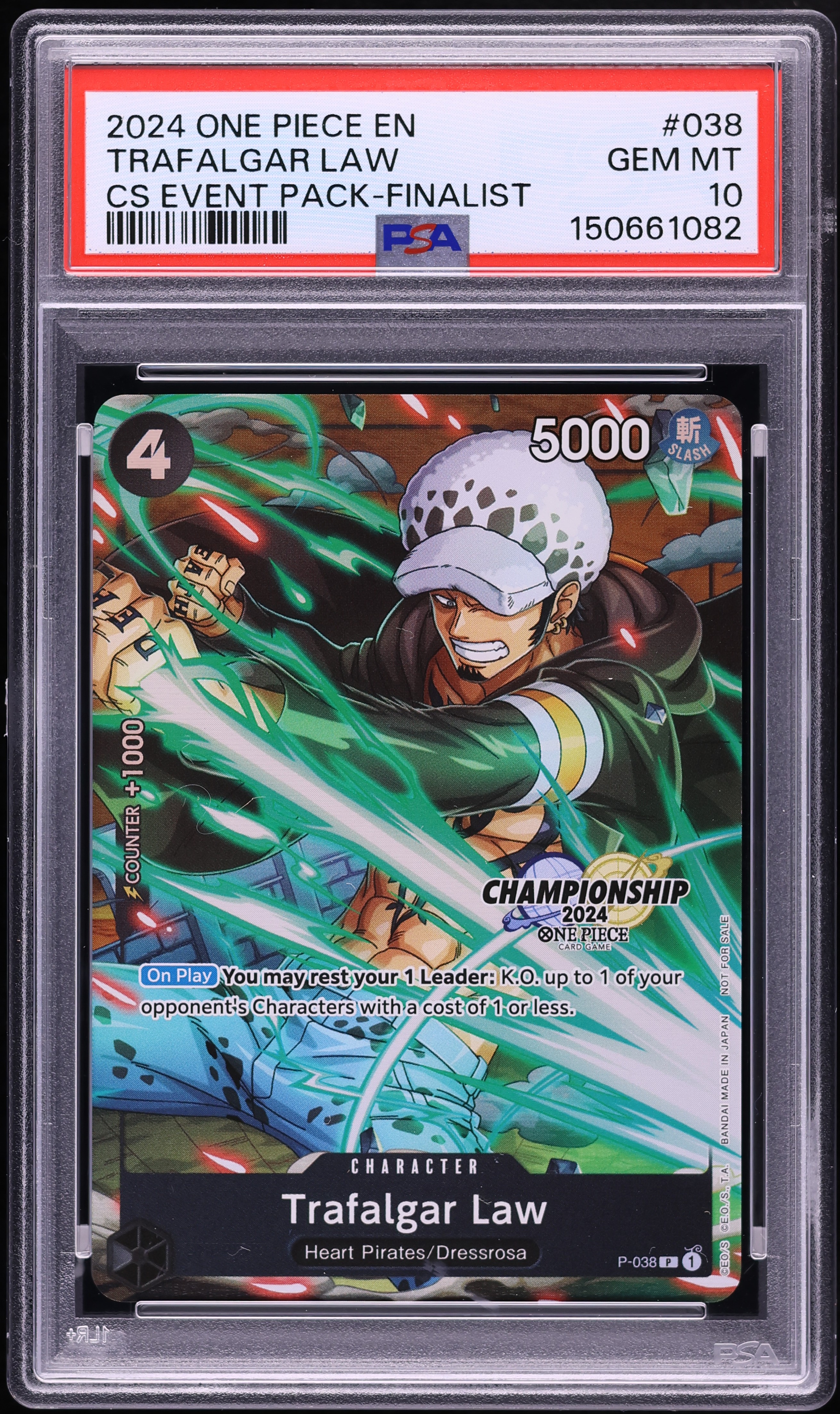 2024 One Piece Championship Event Pack Finalist Trafalgar Law #P