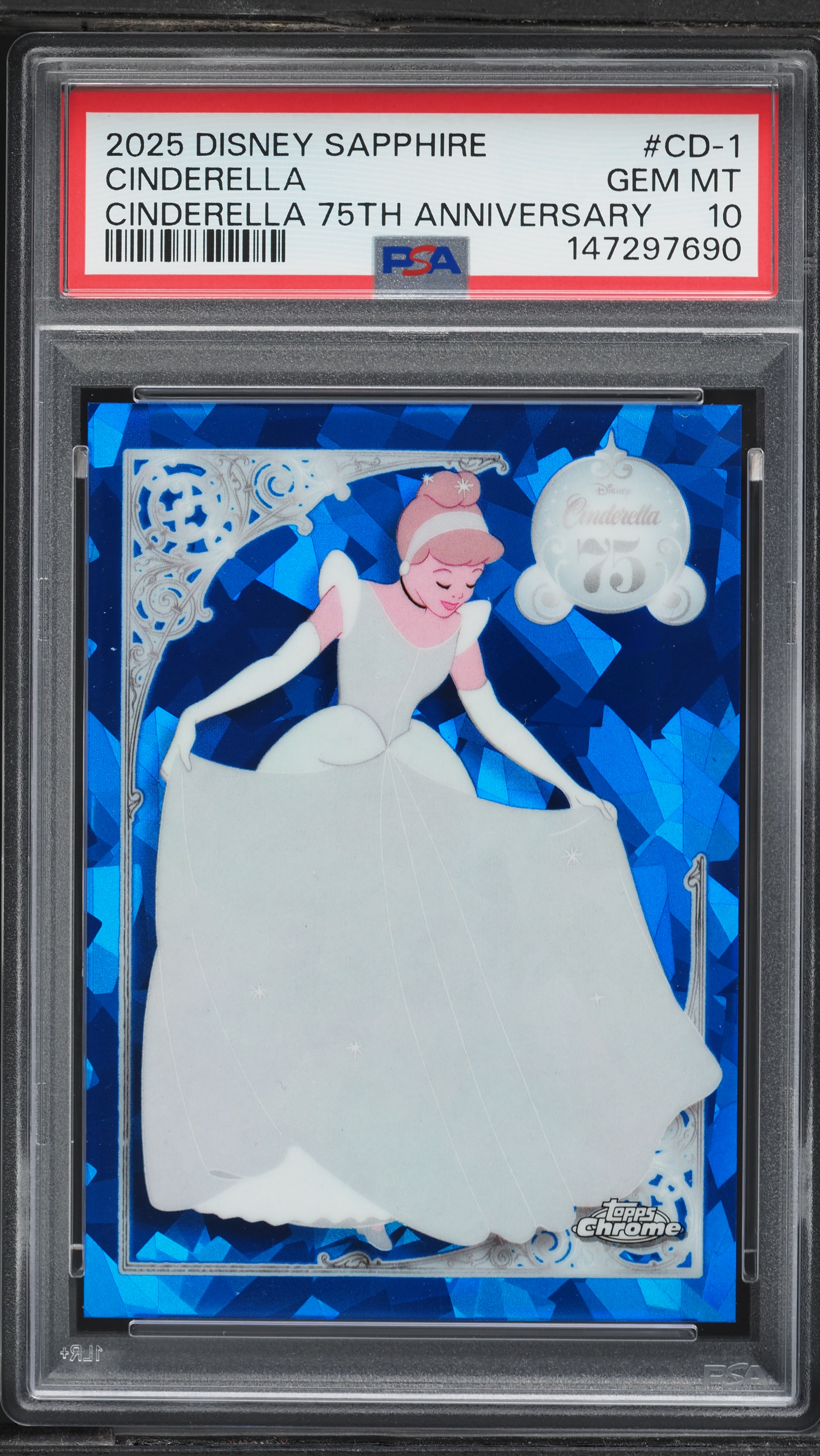2025 Topps Chrome Disney Sapphire Edition 75th Anniversary