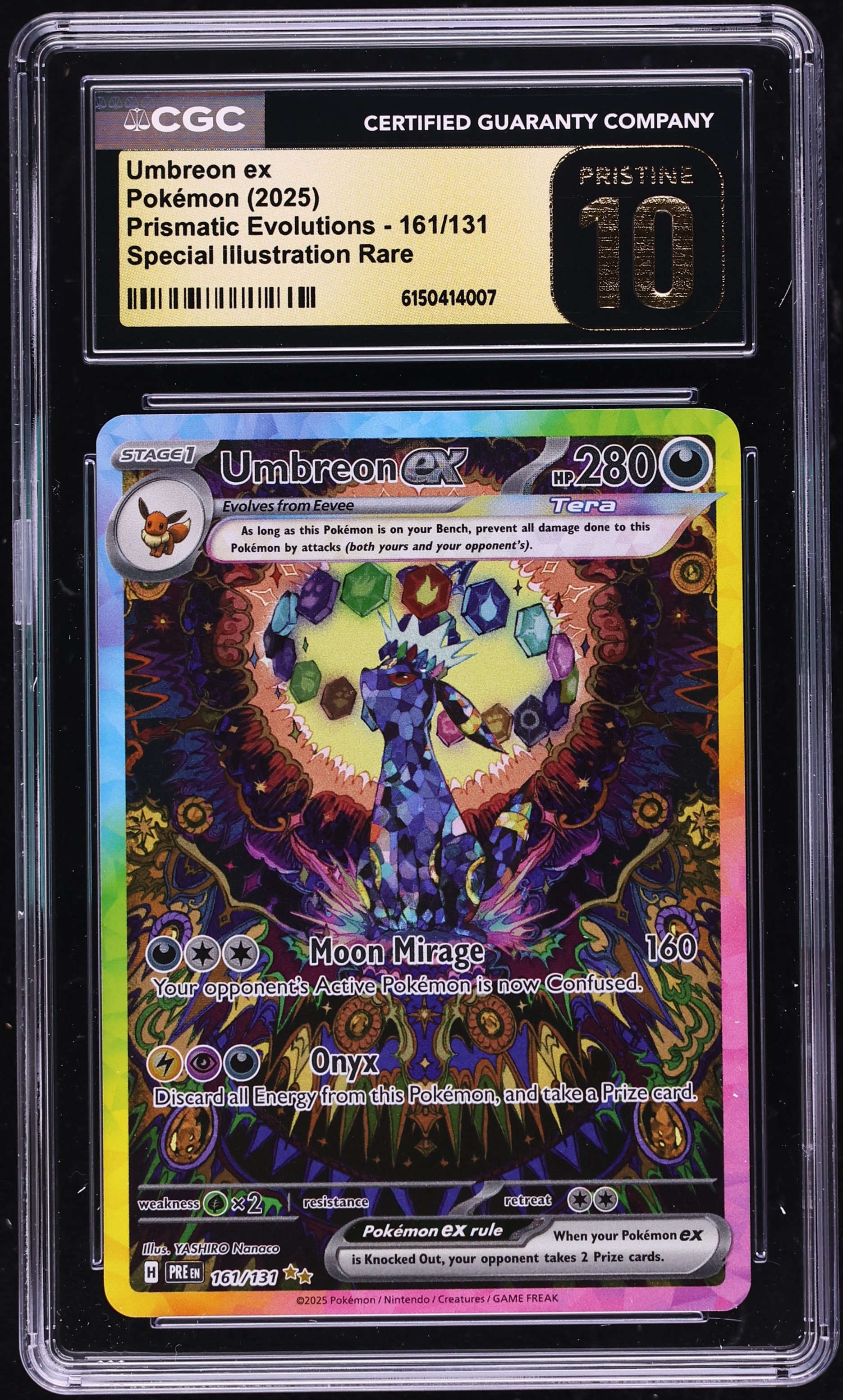 graded umbreon card Umbreon VMAX Alternate Art Custom Pokemon Graded Display Case